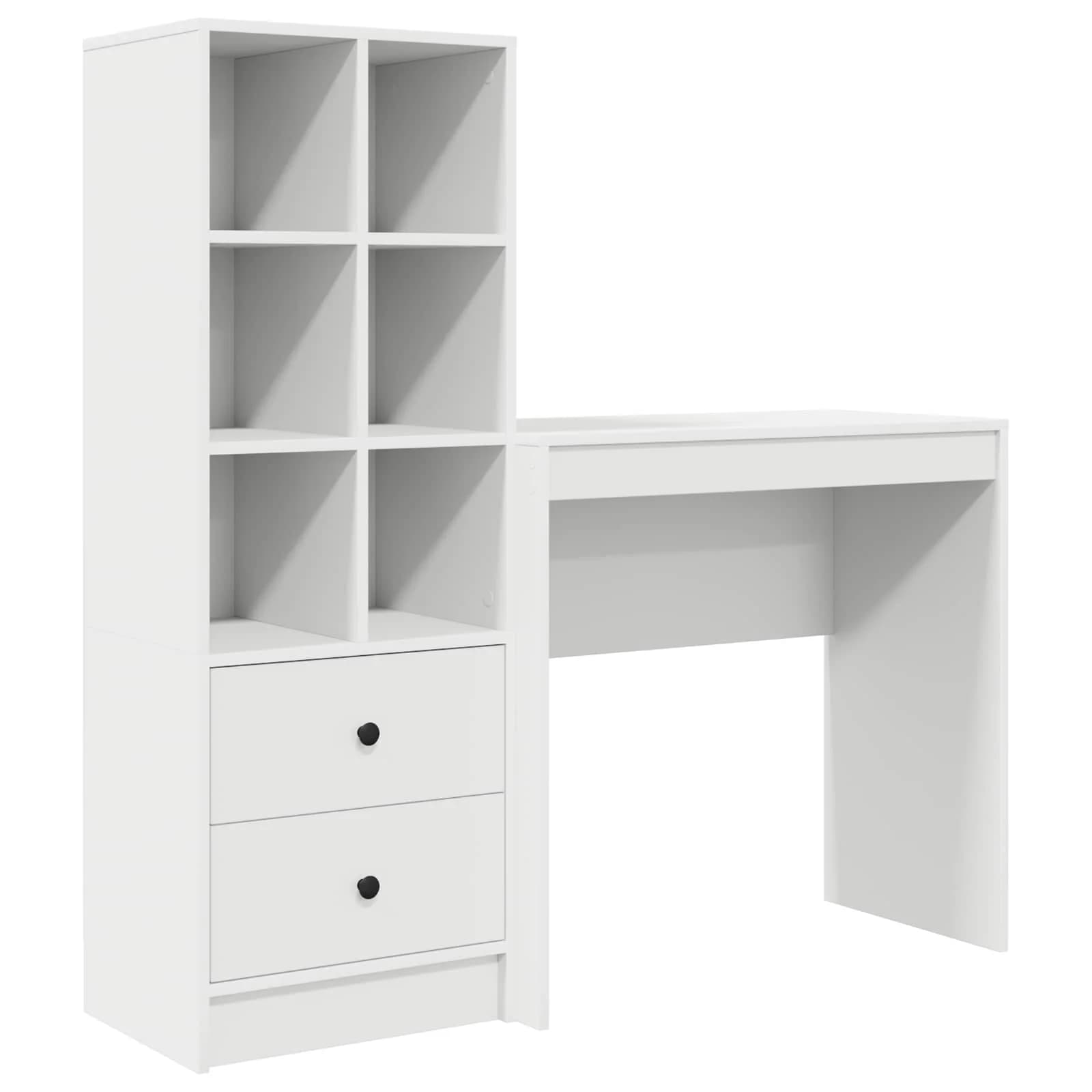 Miza Bela 125,5 x 40 x 127 cm 2 kos - slika 2