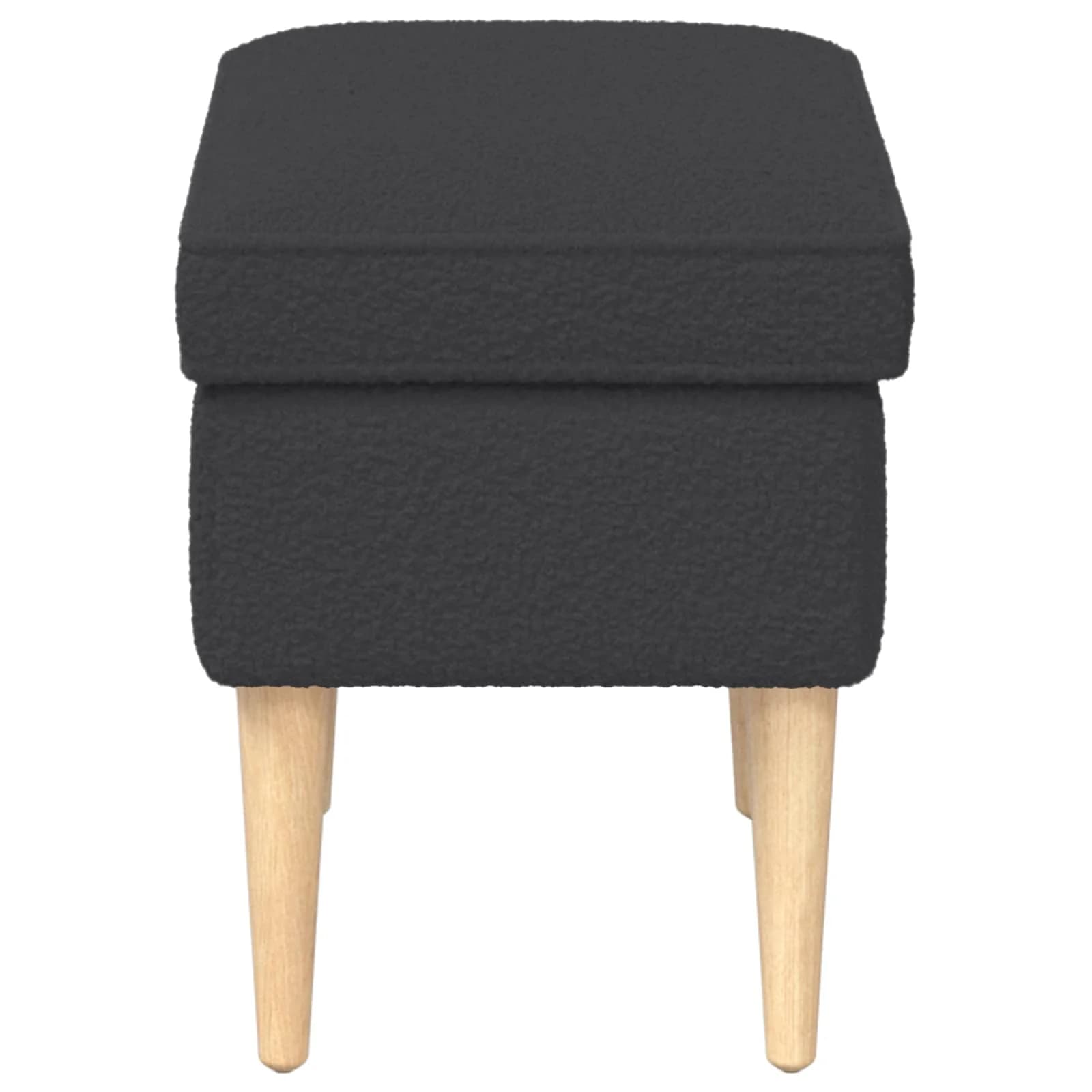 Podnožje Temno siva 55 x 35 x 41 cm Bouclé - slika 4