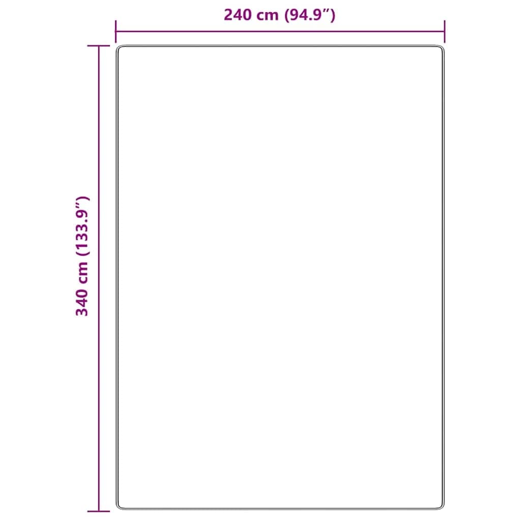 Antiskluzna Shaggy Preproga Siva 240 x 340 cm PP - slika 8