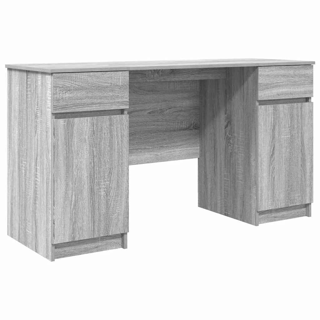 Miza Siva sonoma Inženirski les 140 x 49 x 76 cm - slika 2