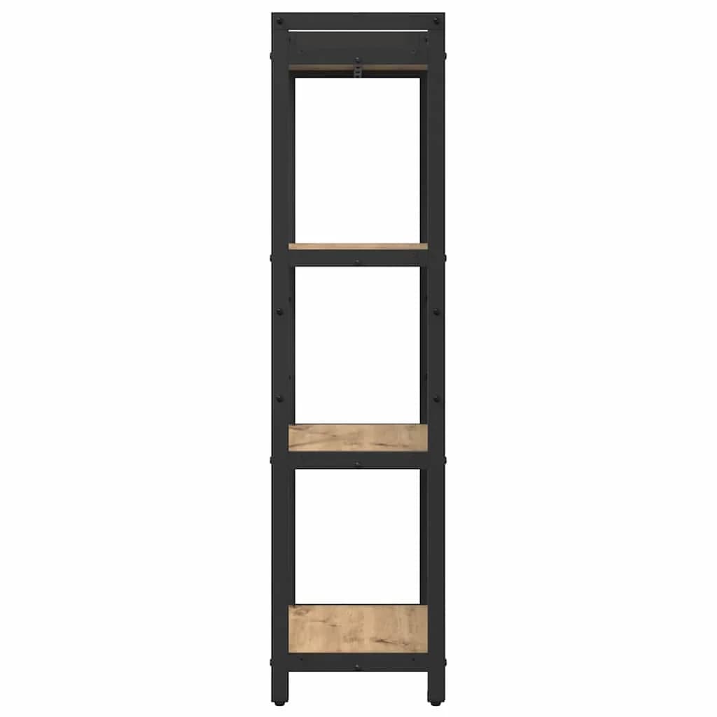 Knjižna polica 40 x 30 x 119 cm Inženirski les Umetni hrast - slika 6