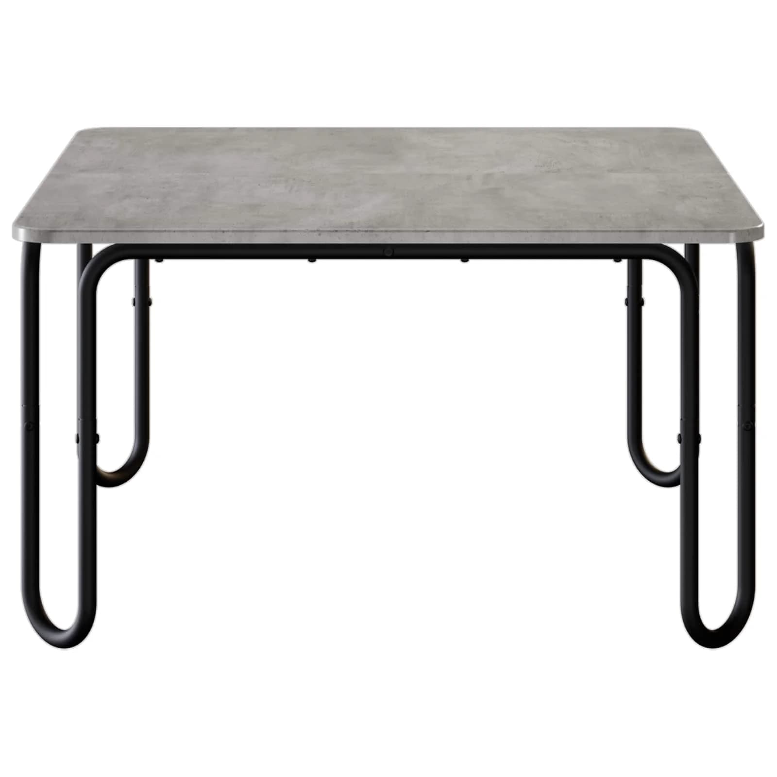 Klubska miza Betonsko siva 79,5 x 79,5 x 45 cm Inženirski les - slika 4