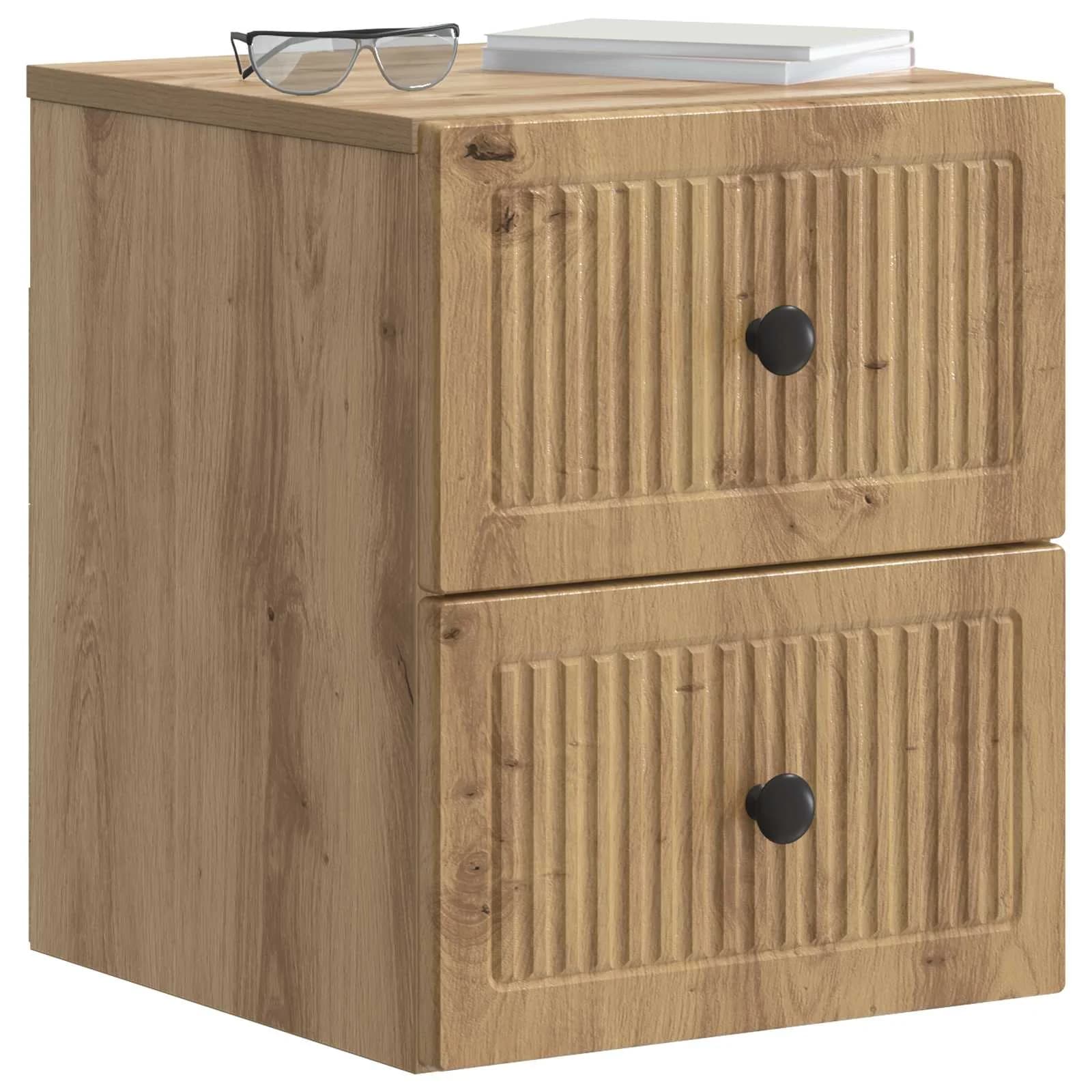 Stenski nočni omarici Artisan hrast 33 x 34,5 x 40 cm - slika 3