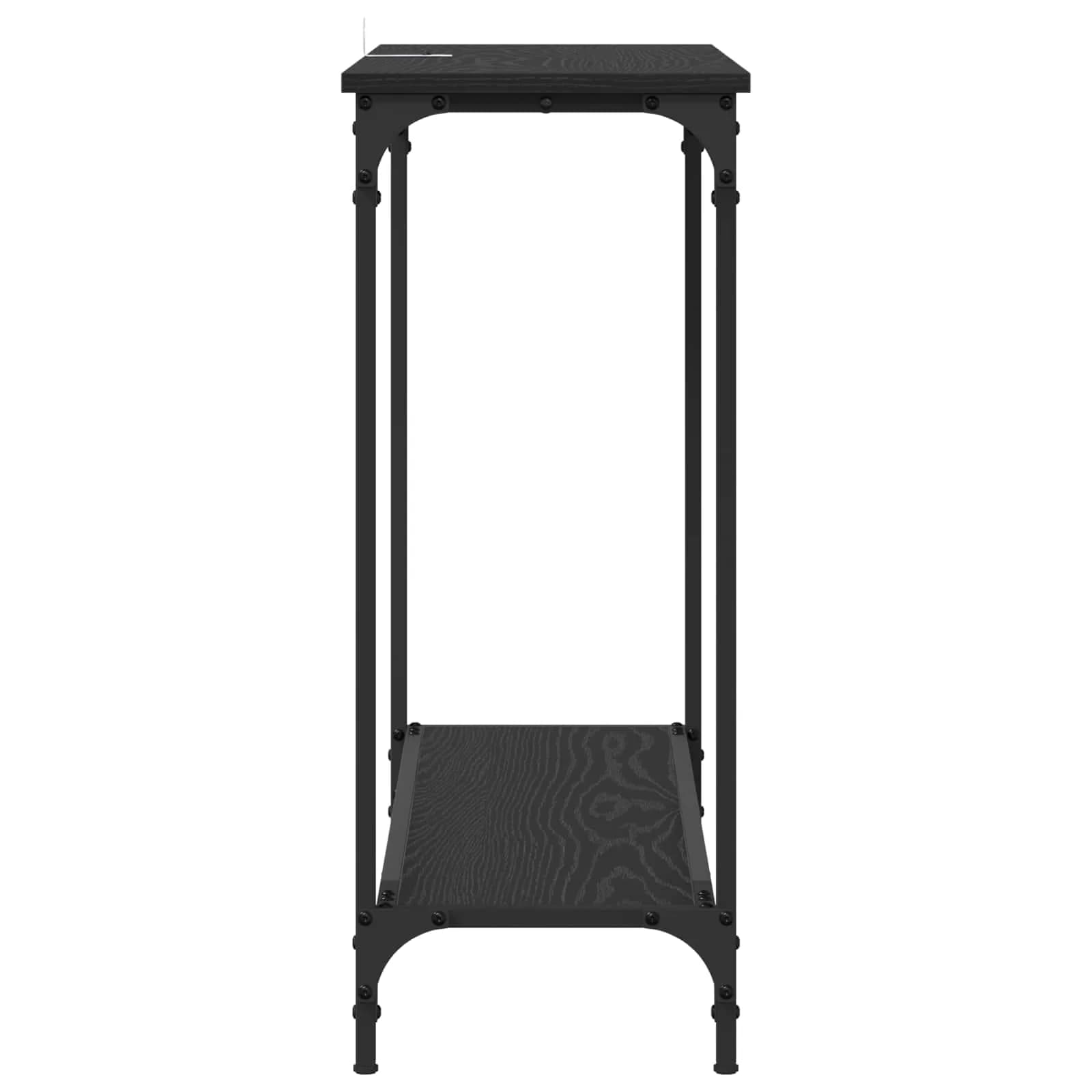 Konzolna miza Črni hrast 101 x 30.5 x 75 cm Inženirski les - slika 6