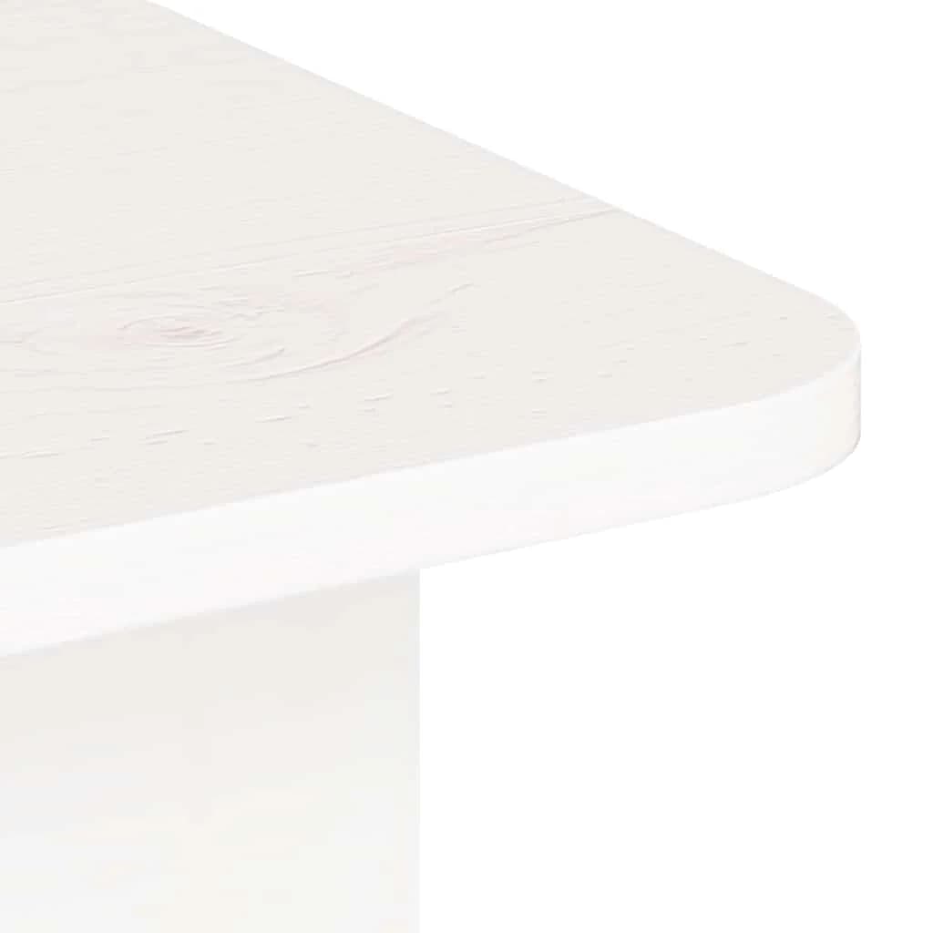 Klubska miza Bela 80 x 39,5 x 33,5 cm Trdna borovina - slika 10