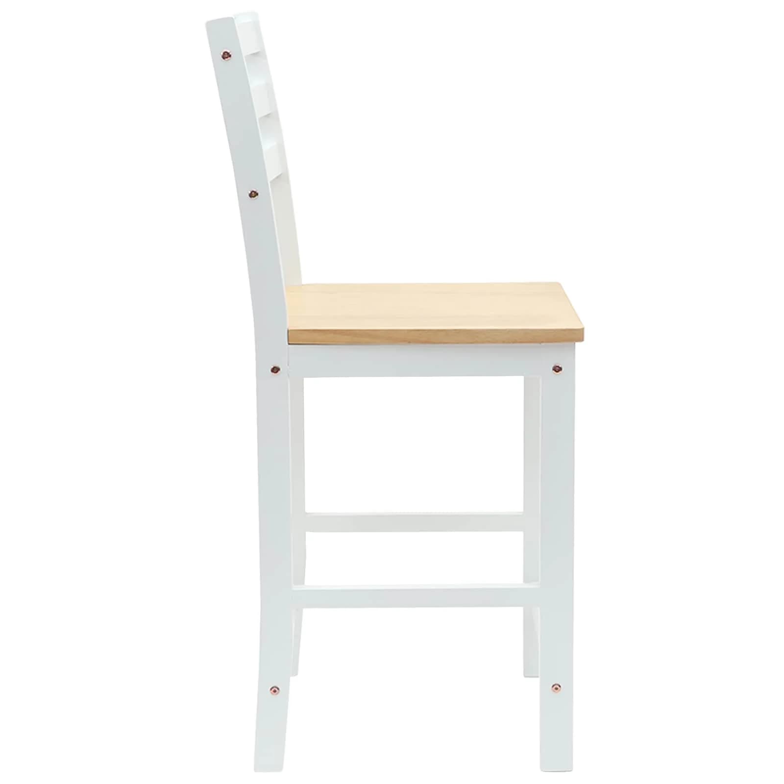 Jedilni stoli 2 kos Masivno gumovo les Bela 40 x 47,5 x 99,5 cm - slika 6