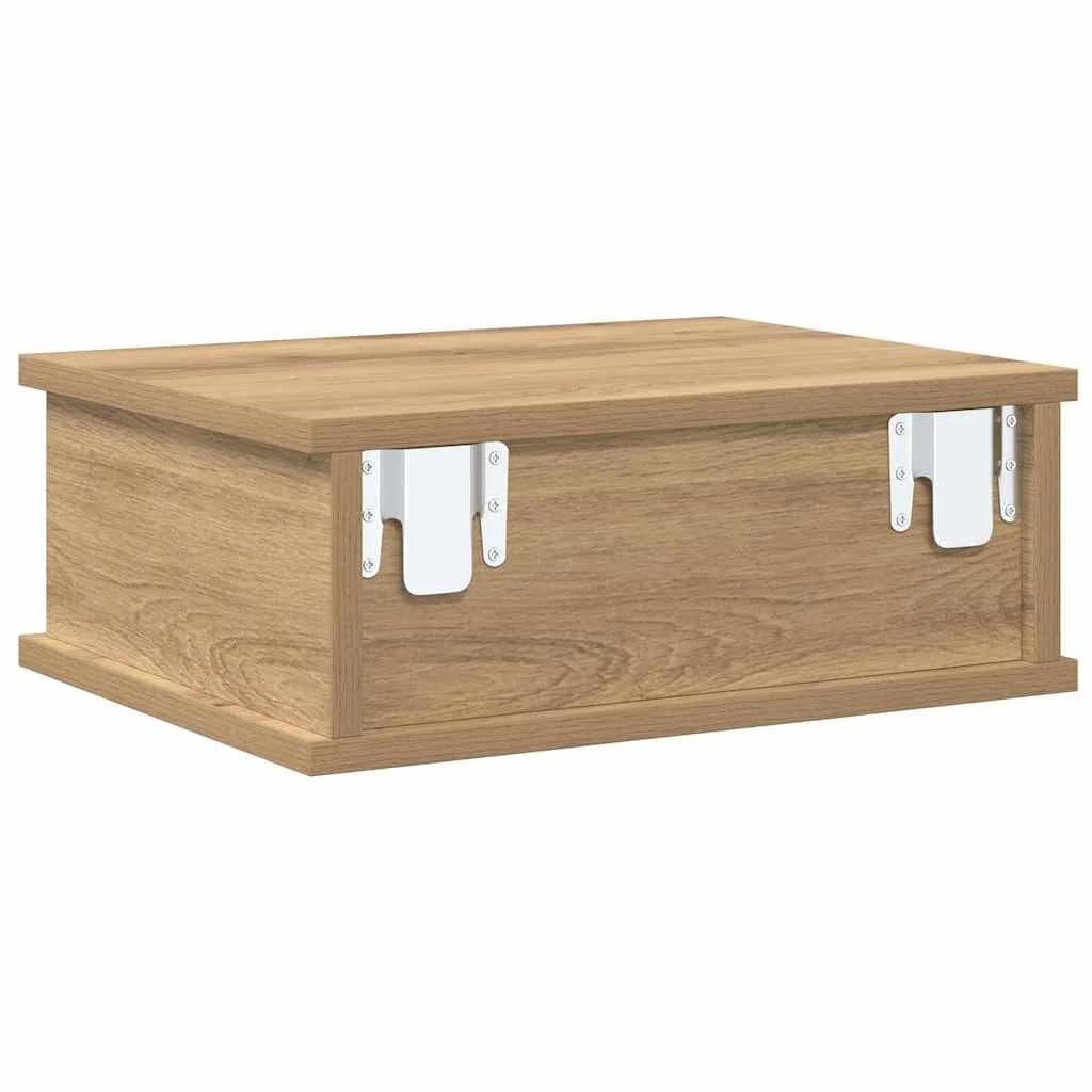 Nočna omarica 2 kos Umetni hrast 40 x 31 x 15 cm Inženirski les - slika 8