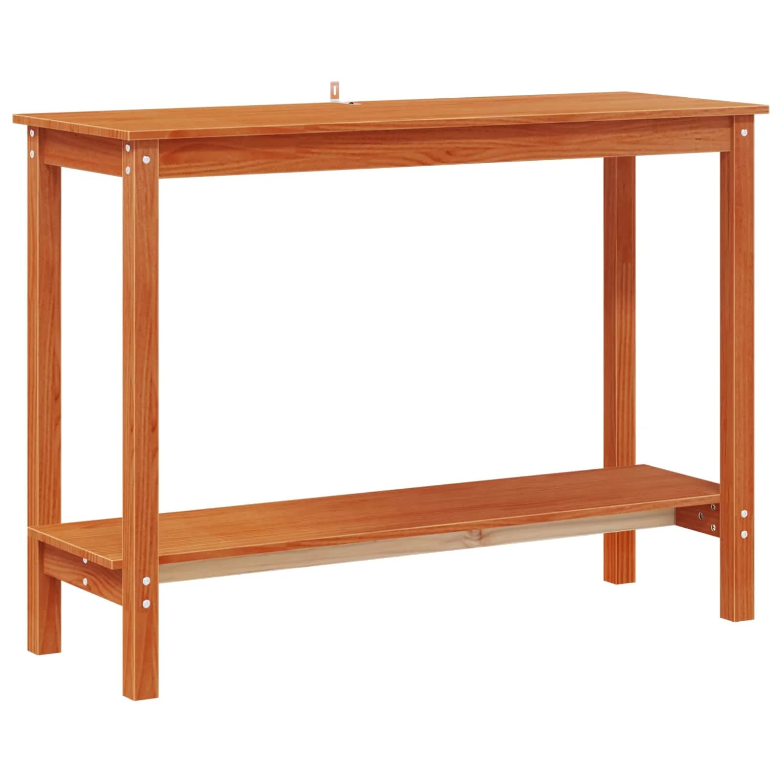 Konzolna miza Voskan Rjava 110 x 40 x 80 cm Masivna borovina - slika 2