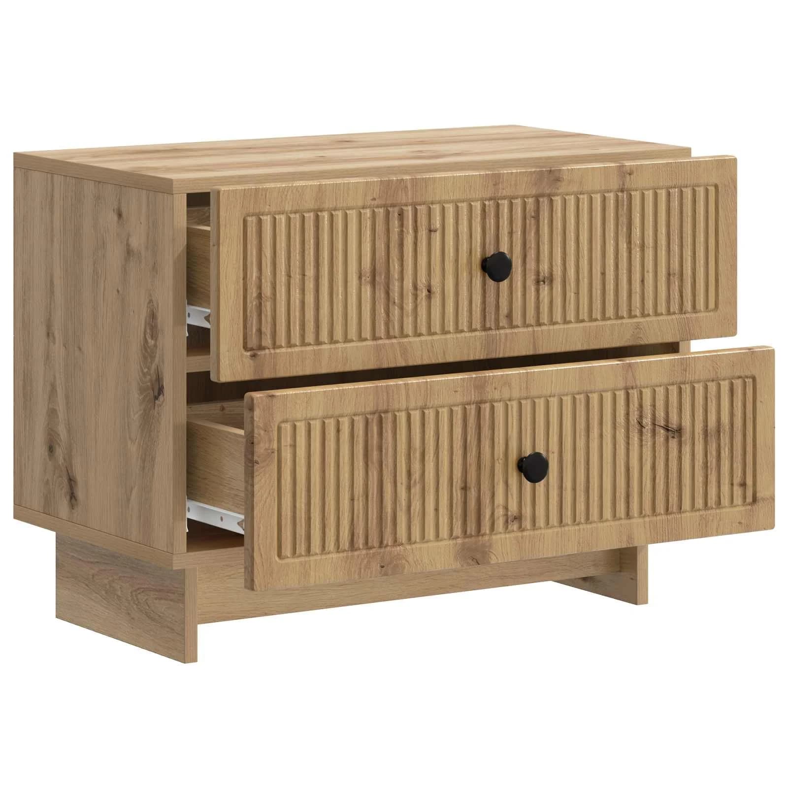 Nočna omarica Artisan hrast 62 x 34,5 x 47,5 cm Inženirski les - slika 4
