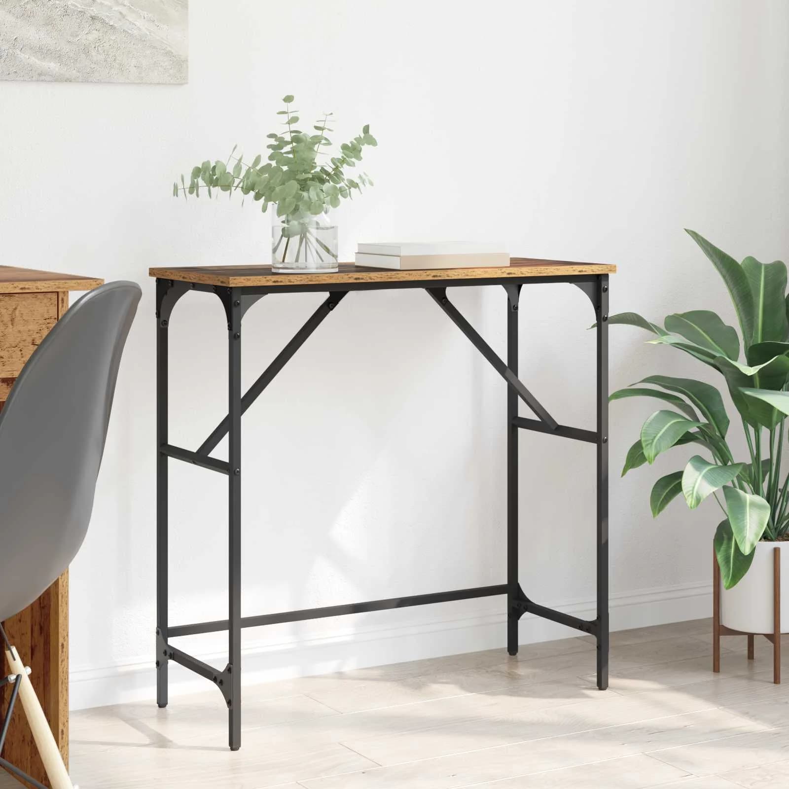 Konzolna miza Star les 75 x 32 x 75 cm Inženirski les