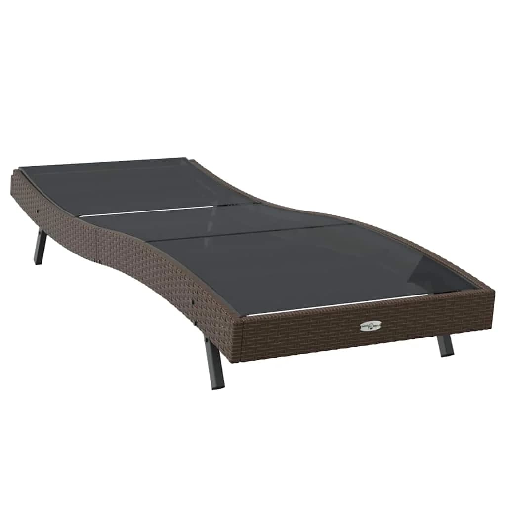 Ležalnik 197 x 70 x 82 cm poli ratan - slika 4