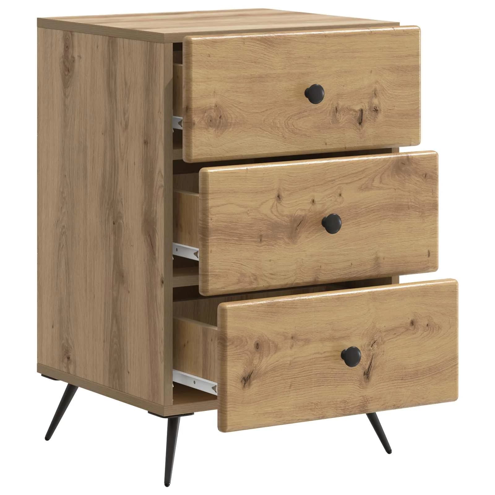 Nočna omarica Artisan hrast 43 x 41 x 66,5 cm Inženirski les - slika 4