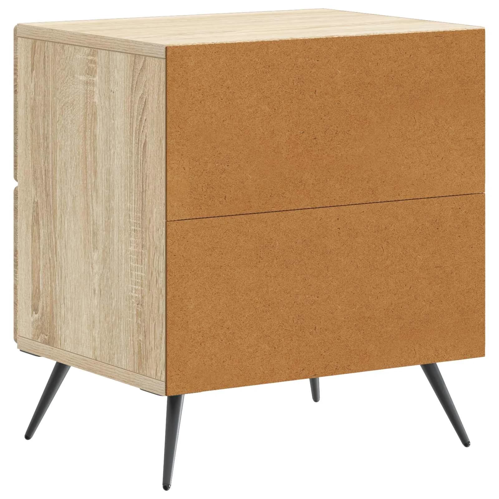 Nočna omarica Sonoma hrast 43 x 34,5 x 47,5 cm Inženirski les - slika 7