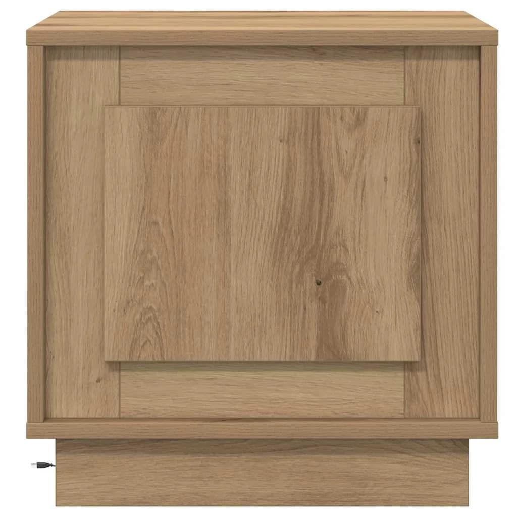 Nočna omarica 2 kos Umetni hrast 44 x 34,5 x 45 cm - slika 8