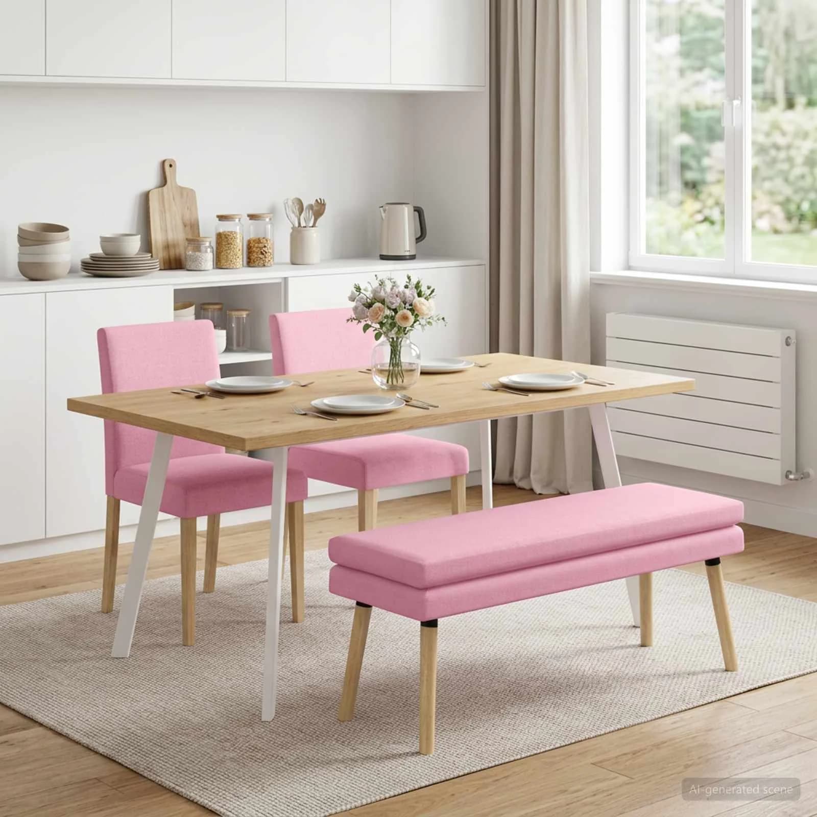 Dvojna klop Roza 110 x 40 x 47 cm Blago