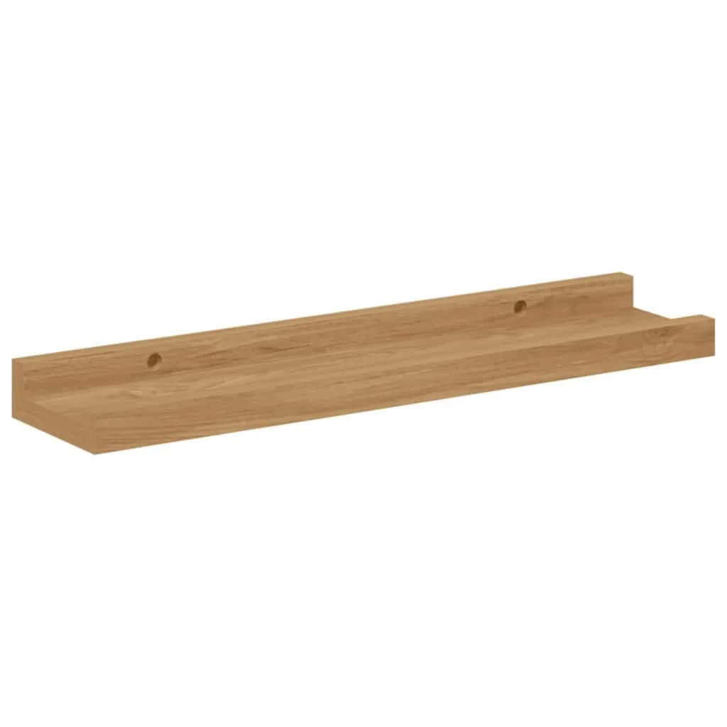 Stenska polica Montaža za steno 4 kos Rjava 40 x 9 x 3 cm - slika 6