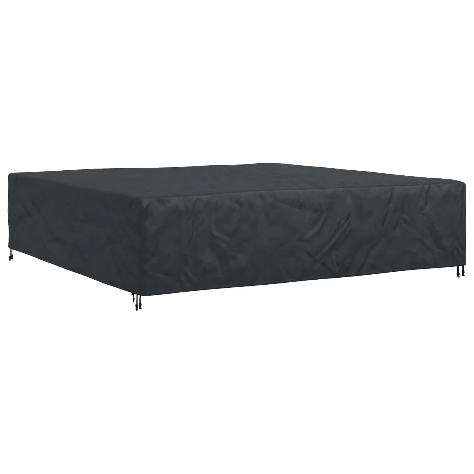 Prevleka za pohištvo Enobarvno Črna 300 x 300 x 70 cm 600D - slika 2