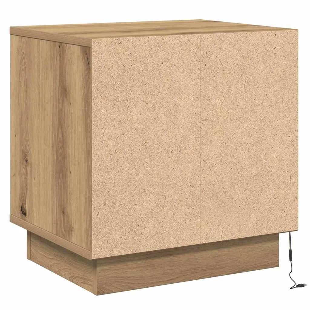 Nočna omarica 2 kos Umetni hrast 44 x 34,5 x 45 cm - slika 10