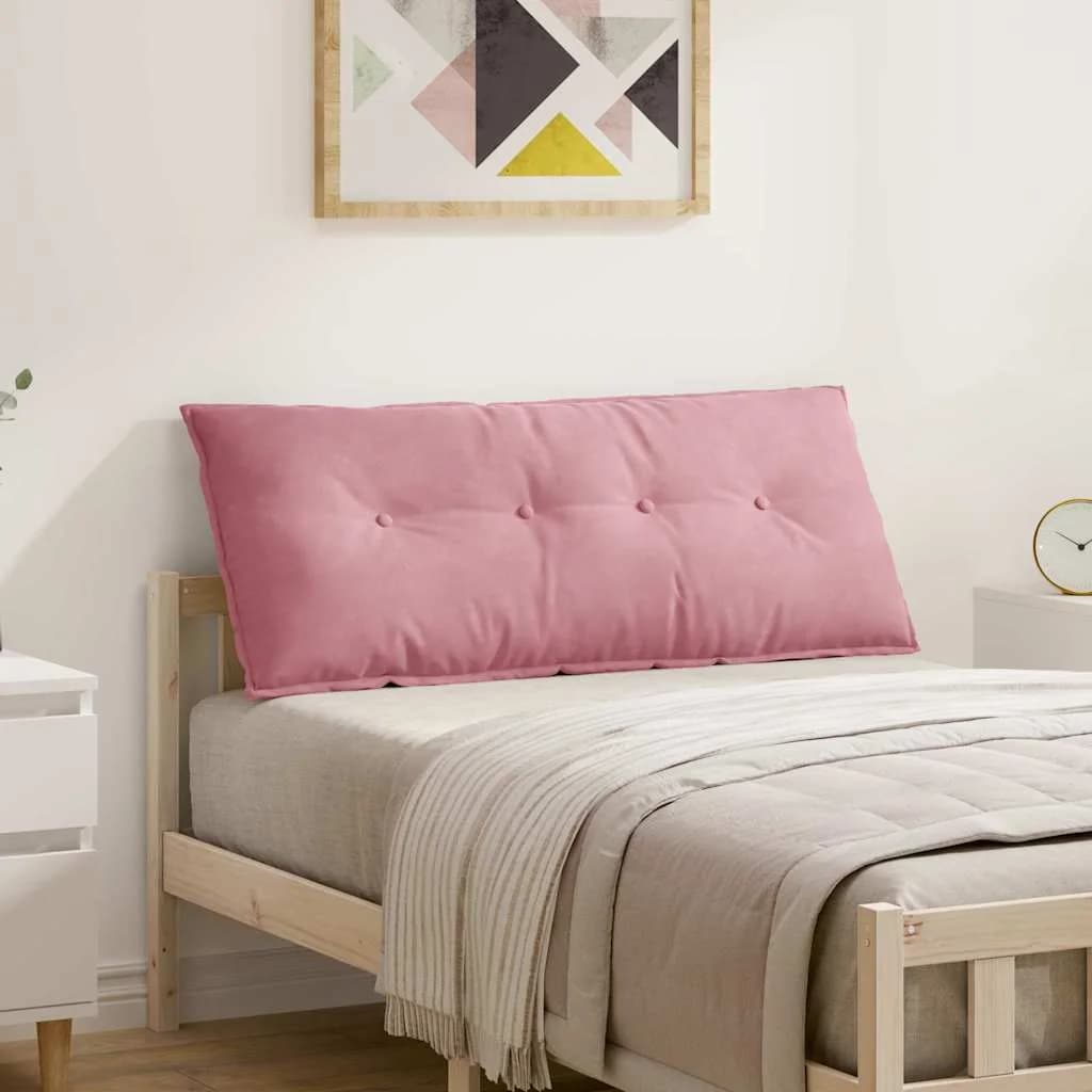 Poglavni vzglavnik Roza 120 x 50 cm Žametna tkanina