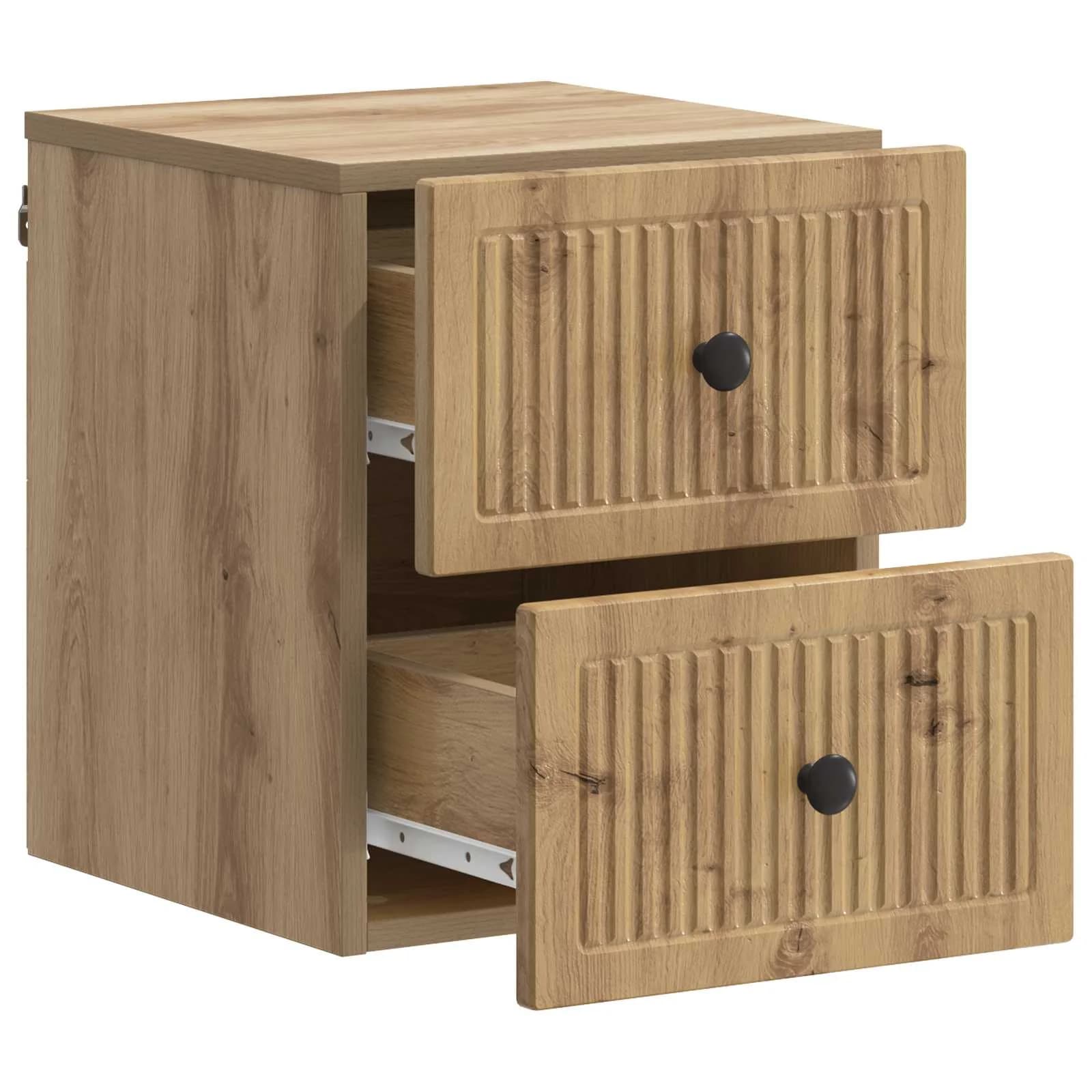 Stenski nočni omarici Artisan hrast 33 x 34,5 x 40 cm - slika 4