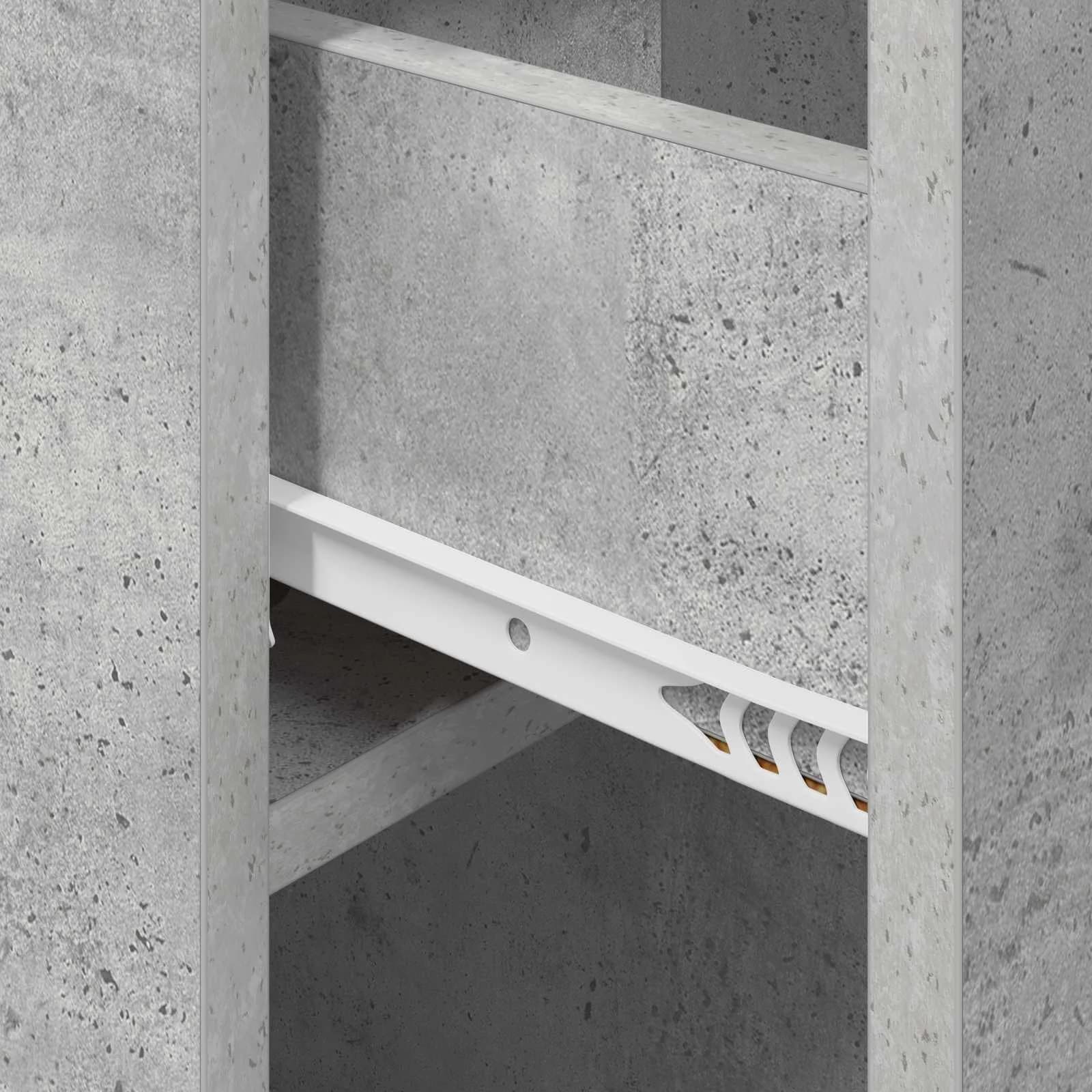 Posteljna omarica 2 kos Betonsko siva 29 x 31,5 x 49 cm - slika 11