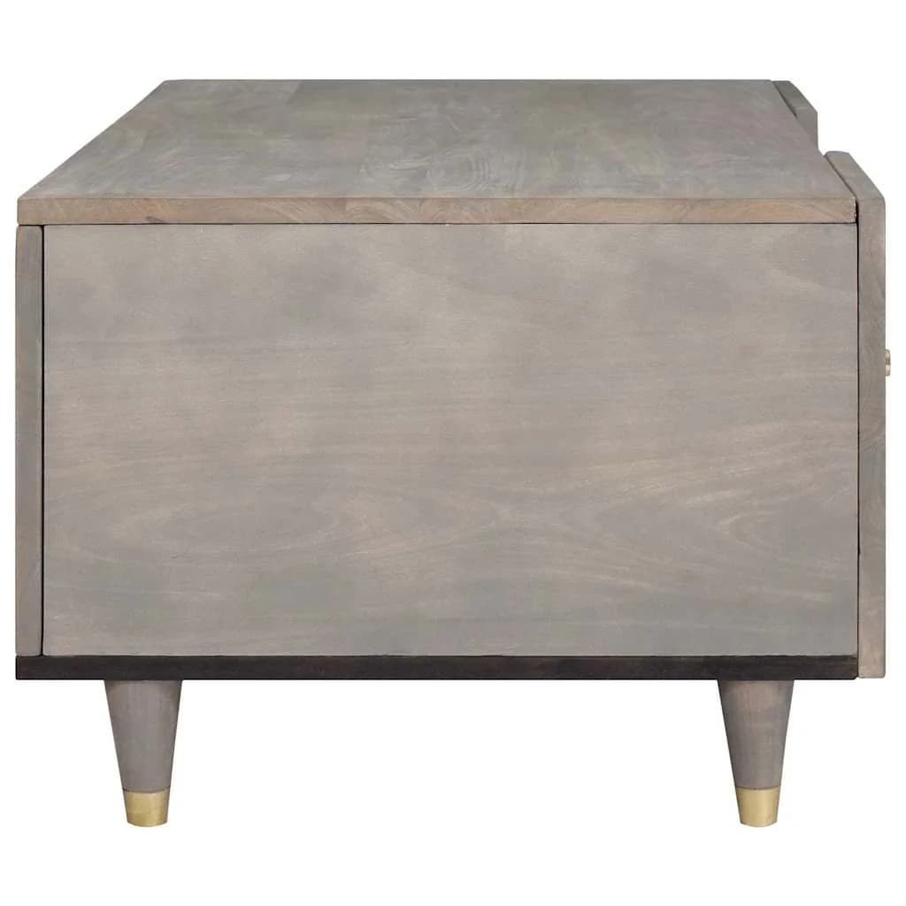 Klubska miza Siva 100 x 54 x 40 cm Masiven les manga - slika 4