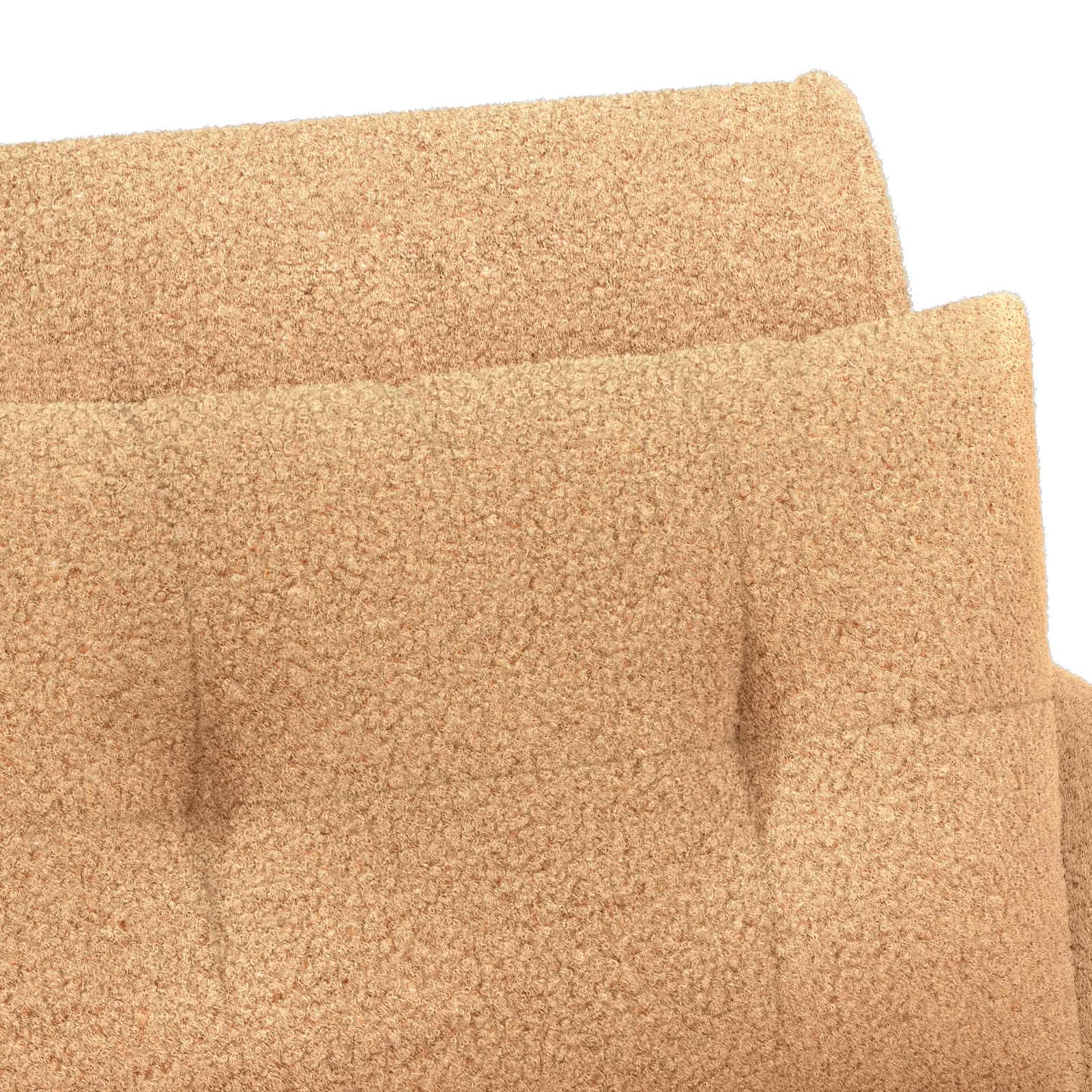 Dvojnica s gumbi Bež 117 x 67 x 77 cm Bouclé - slika 7
