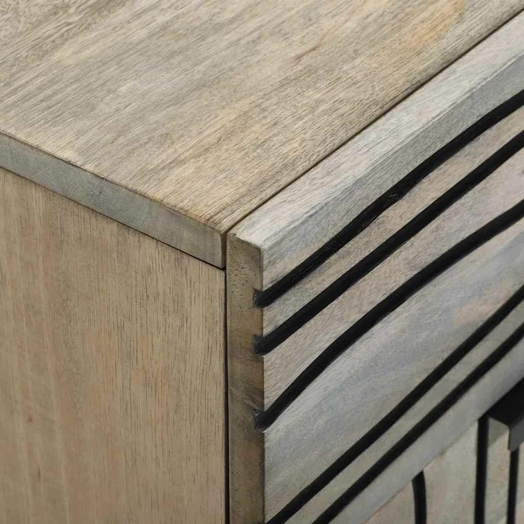 Nočna omarica Bela 50 x 33 x 60 cm Inženirski les - slika 6