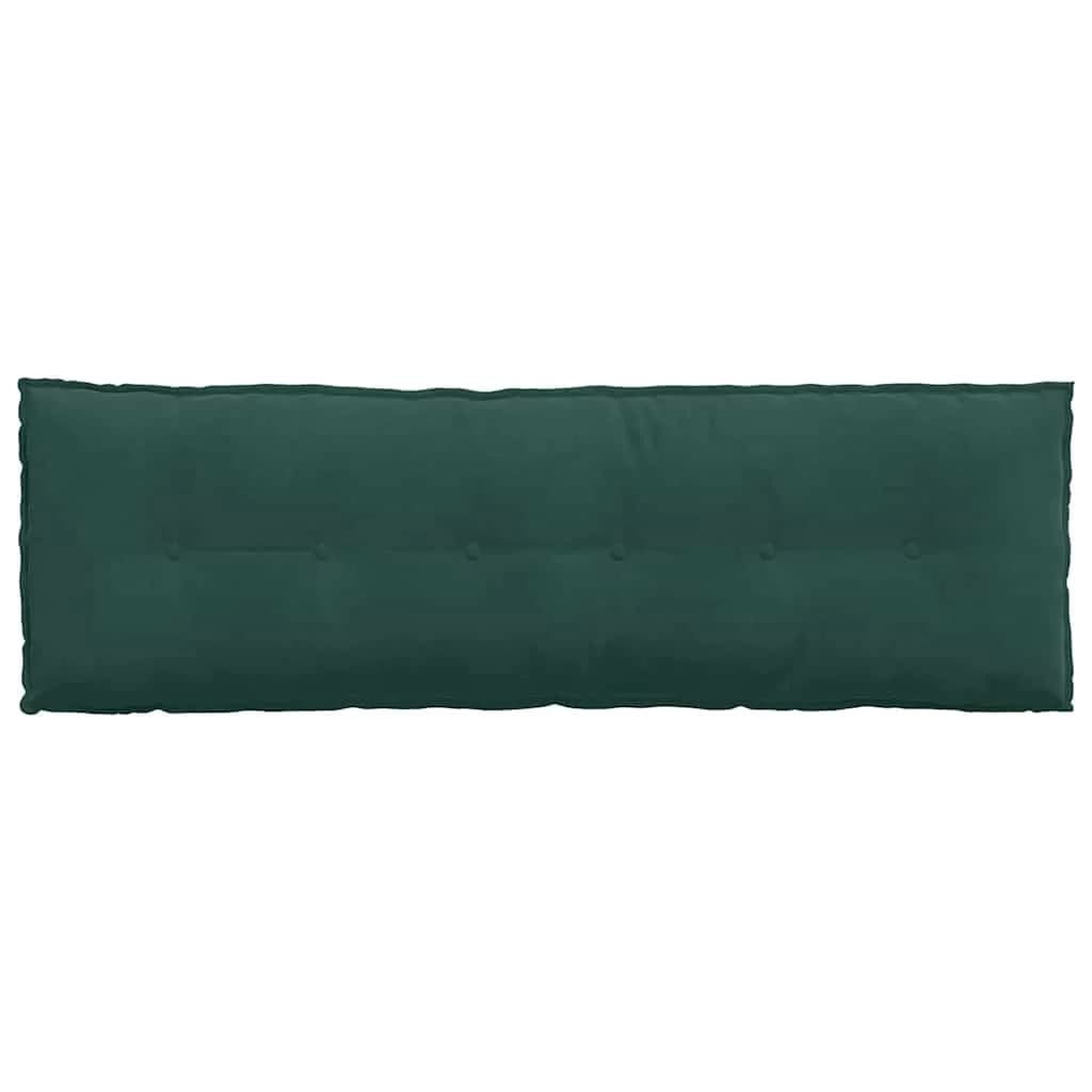 Poglavni vzglavnik Temno zelena 160 x 50 cm Žametna tkanina - slika 6