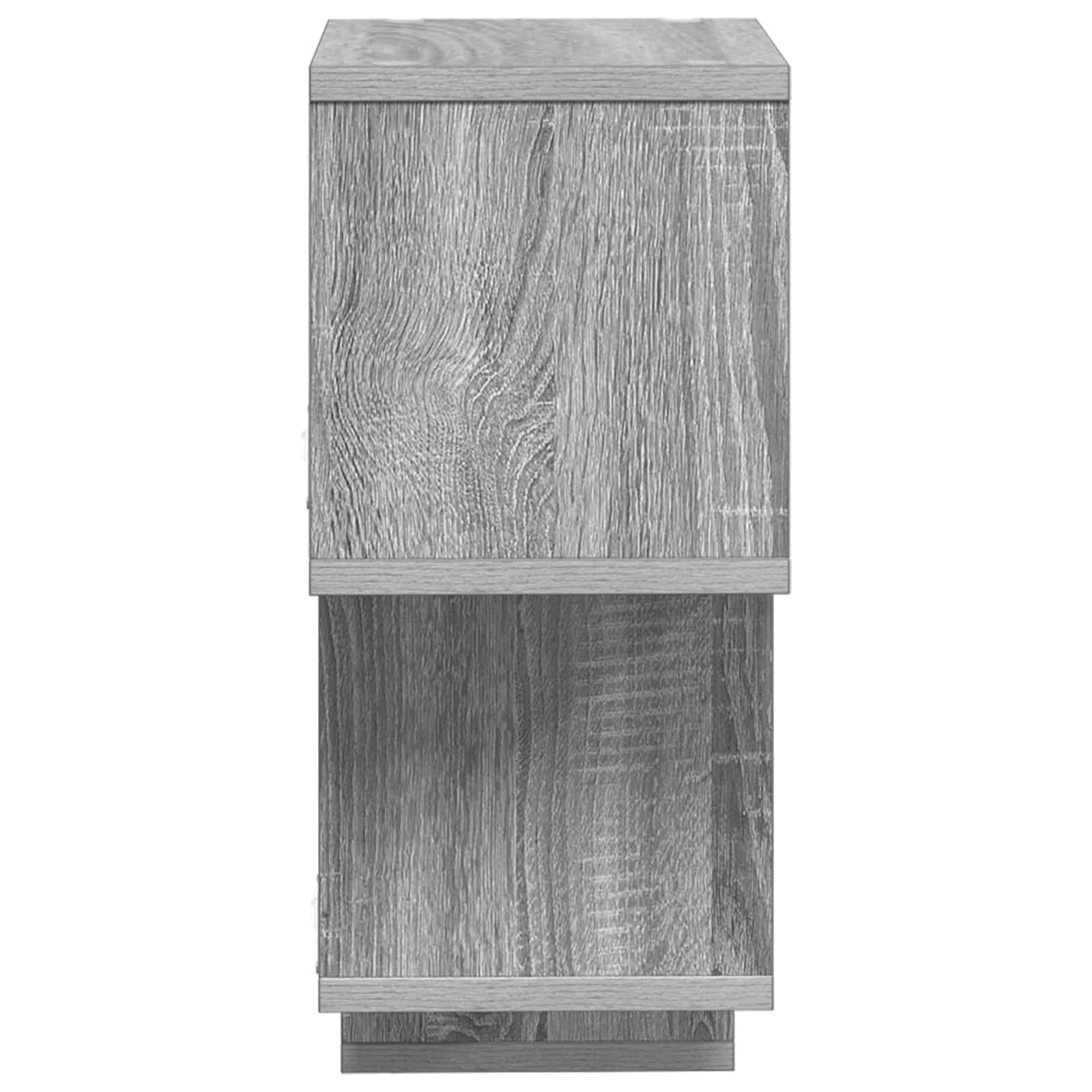 Ležeča polica Montaža za steno Siva Sonoma 87 x 20 x 55 cm - slika 5