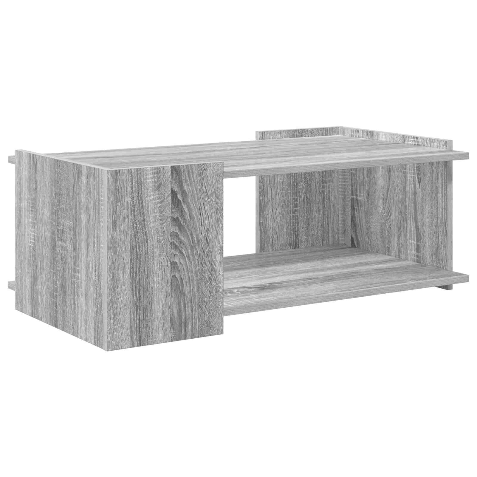 Klubska miza Siva Sonoma 90 x 50 x 33 cm Inženirski les - slika 7