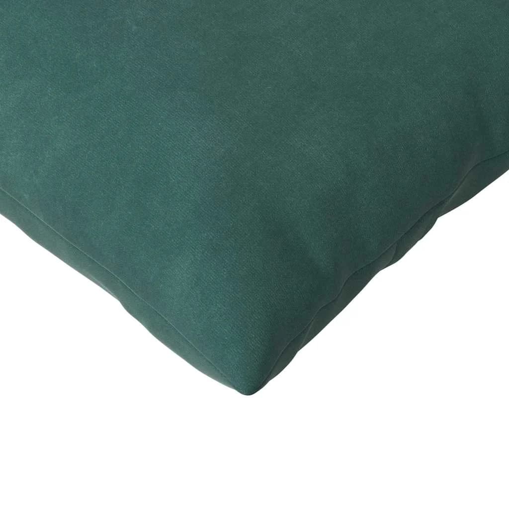 Blazine za kavč 2 pcs Temno zelena 120 x 40 cm Žametna tkanina - slika 7