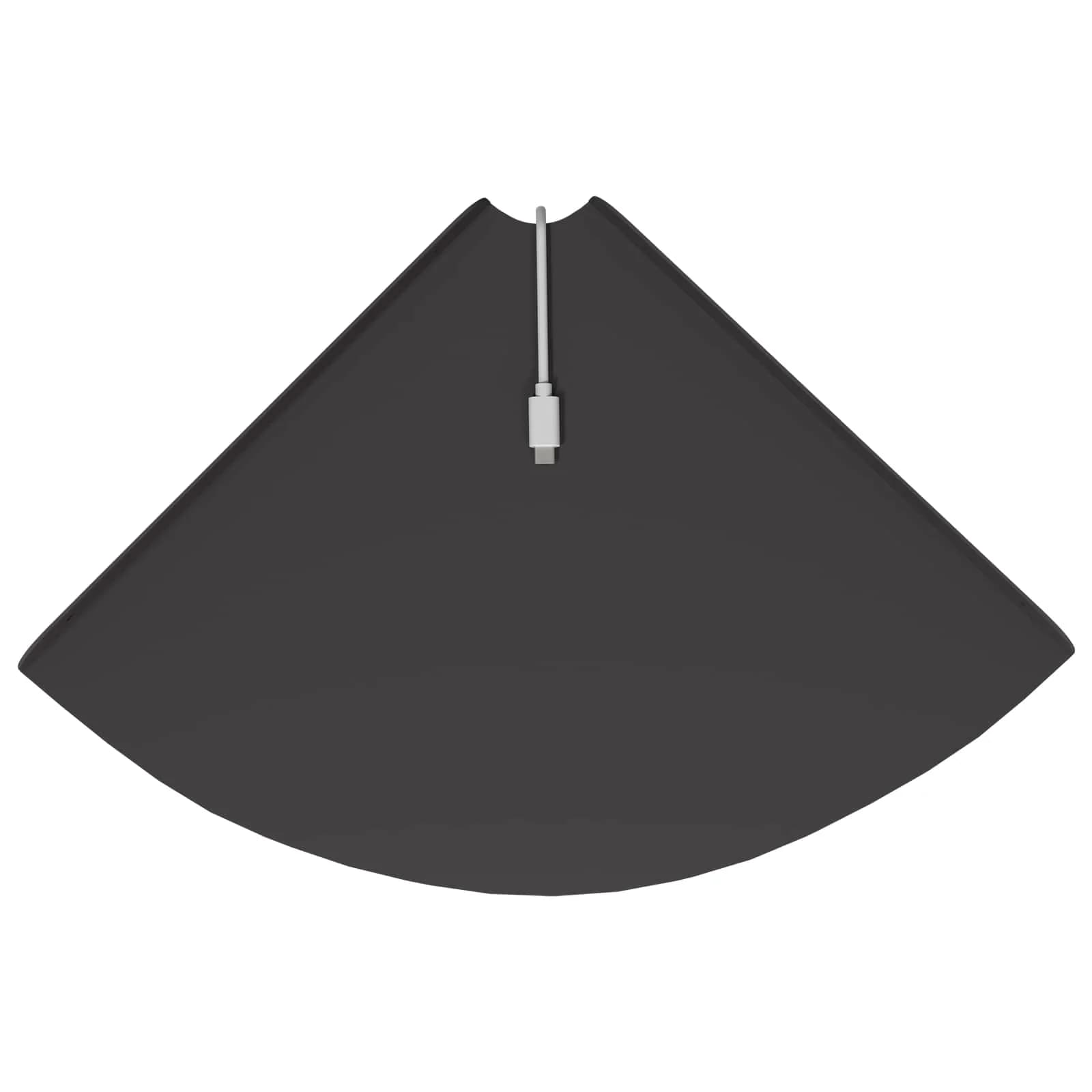 Kotna lebdeča polica Kotni nosilec 4 kos Črna 30 x 30 x 2 cm - slika 9