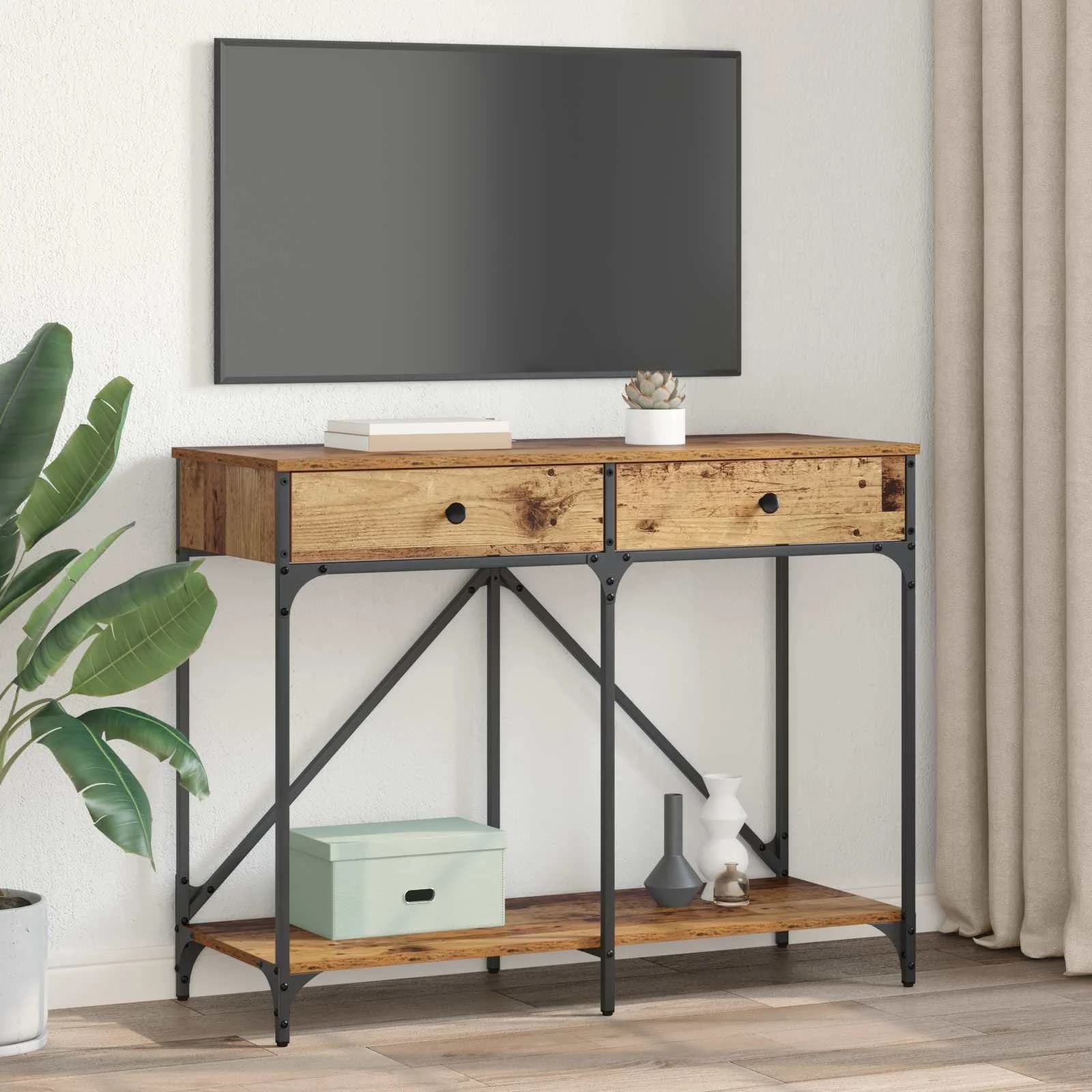 Konzolna miza Star les 100 x 39 x 78,5 cm Inženirski les - slika 4