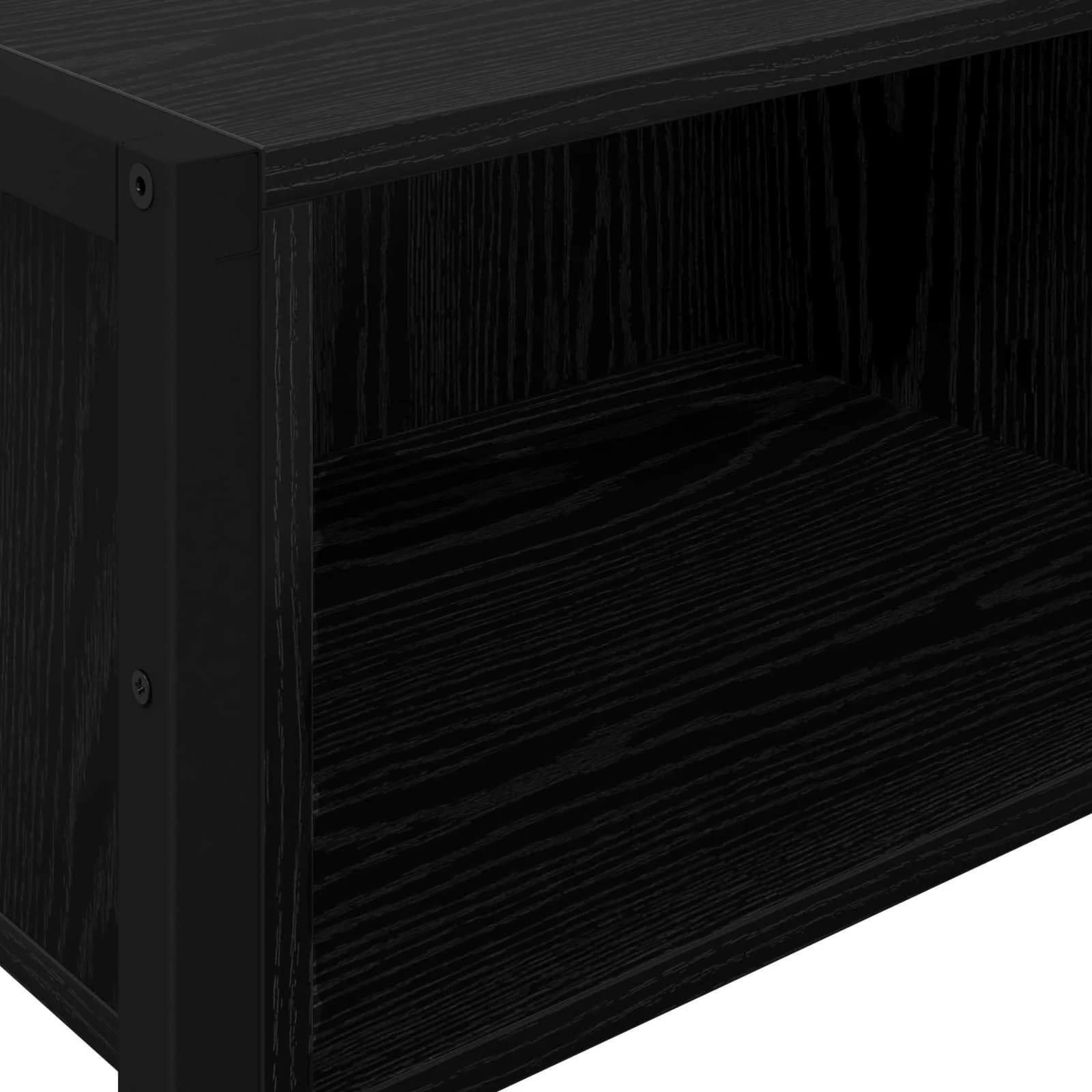 Stranska miza Črna Orehovina 100 x 36 x 75 cm Inženirski les - slika 8
