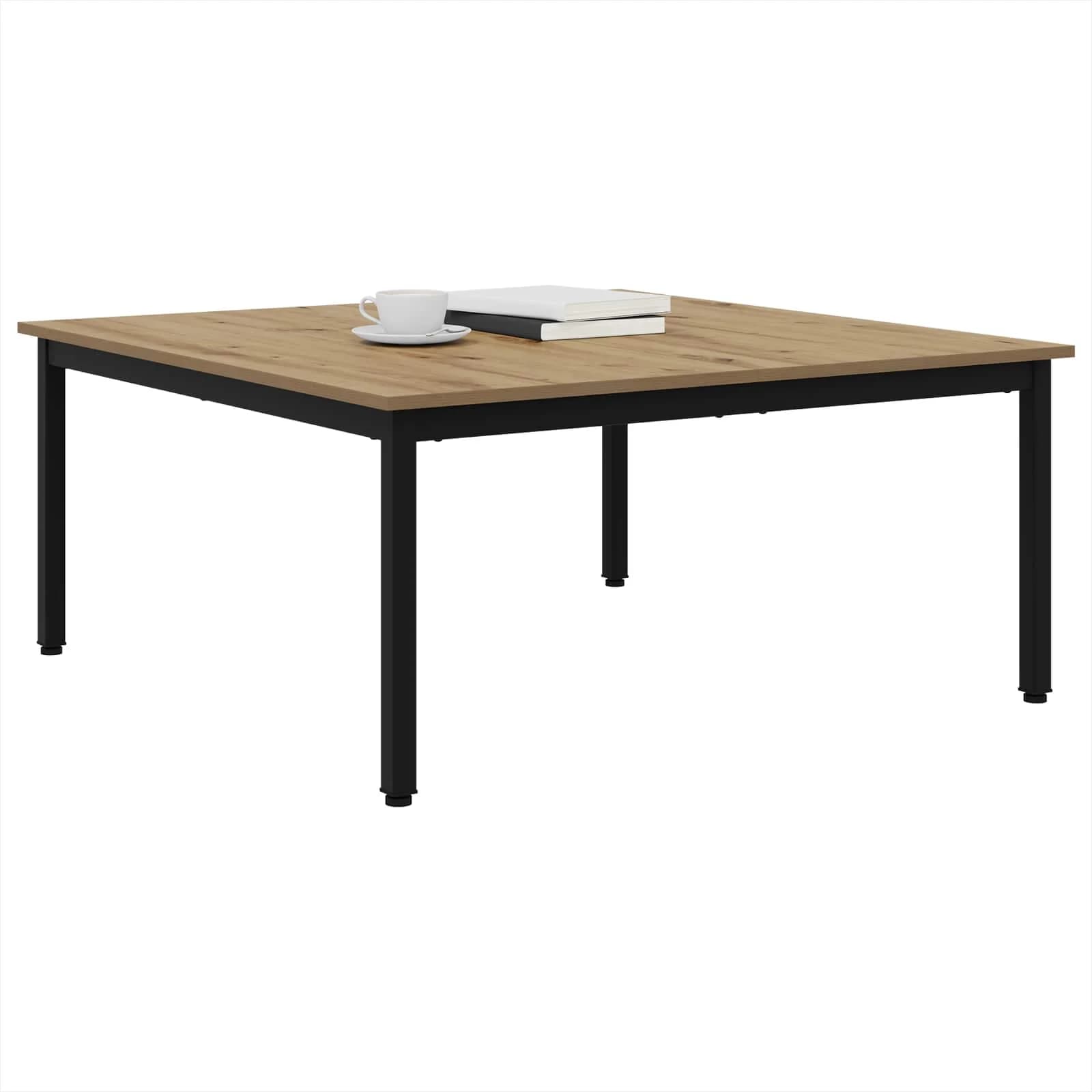 Klubska miza Oreh 100 x 100 x 45 cm Inženirski les - slika 3