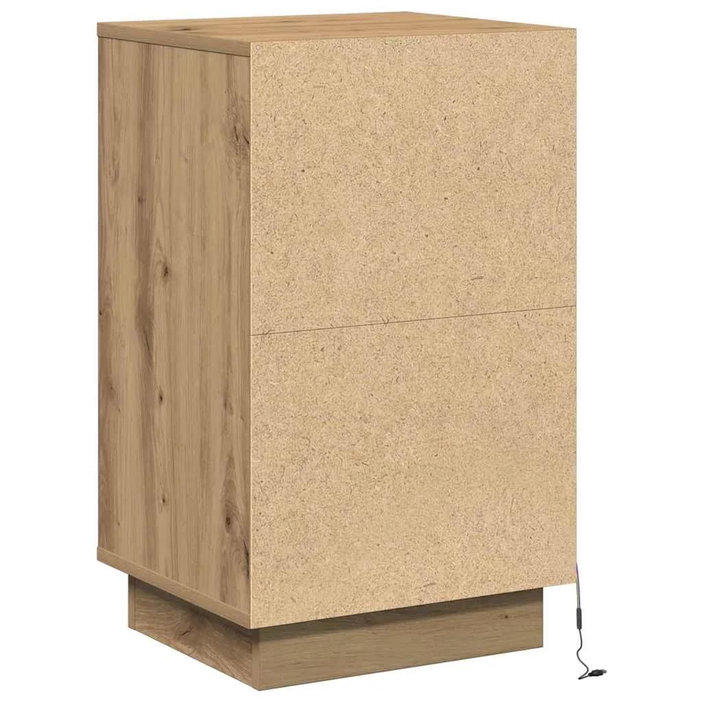 Nočna omarica Umetni hrast 39 x 34,5 x 65 cm Inženirski les - slika 9
