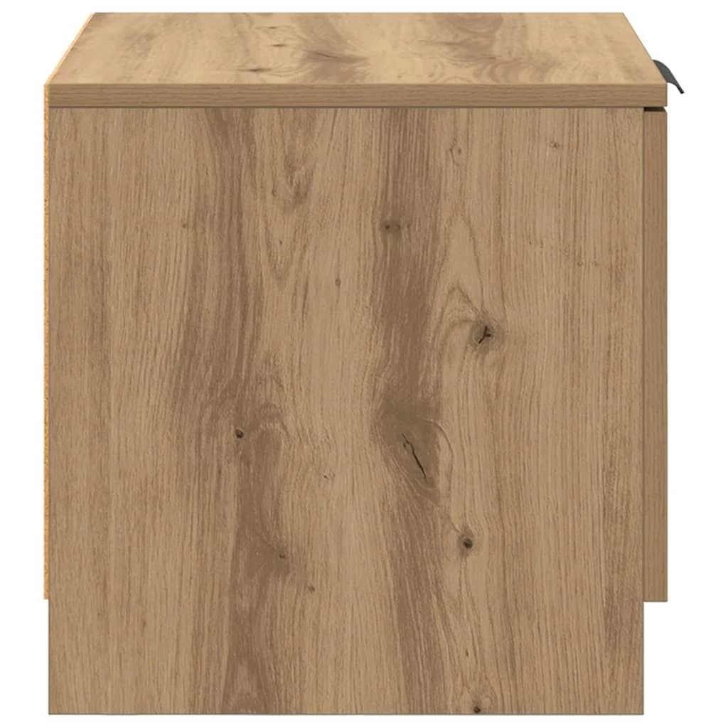 Posteljna omarica 2 kos Umetni hrast 40 x 39 x 40cm - slika 8