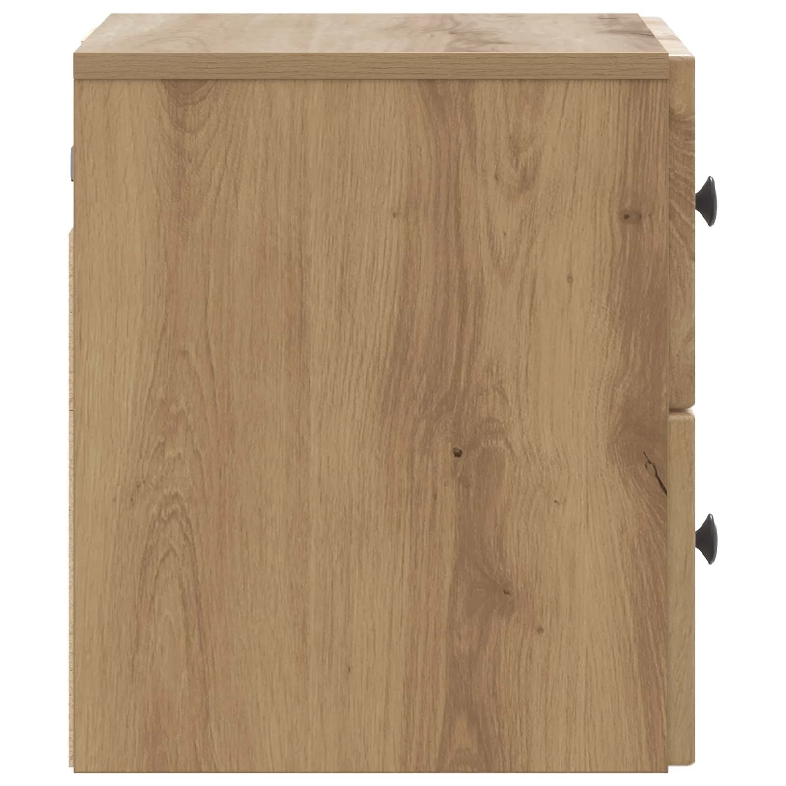 Stenski nočni omarici 2 kos Artisan hrast 33 x 34,5 x 40 cm - slika 8