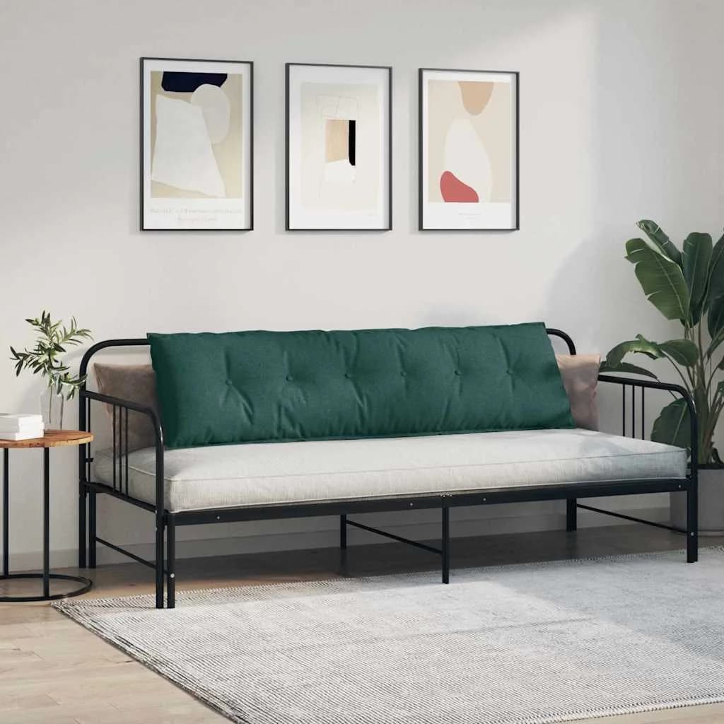 Poglavni vzglavnik Temno zelena 180 x 19 x 50 cm blago - slika 4