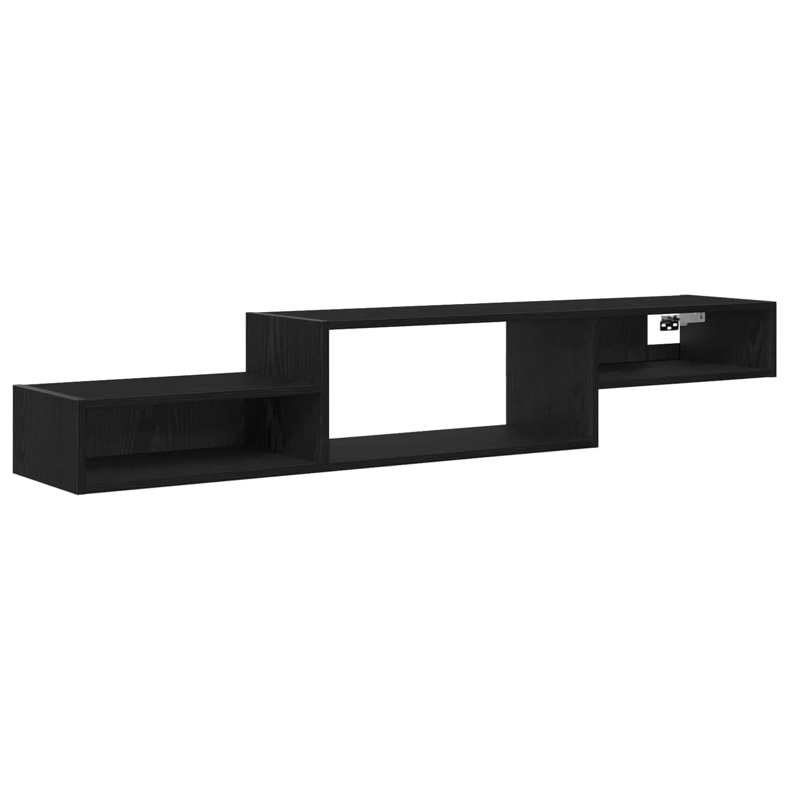 Stenska TV omarica Montaža za steno Črni hrast 150 x 28 x 26 cm - slika 2