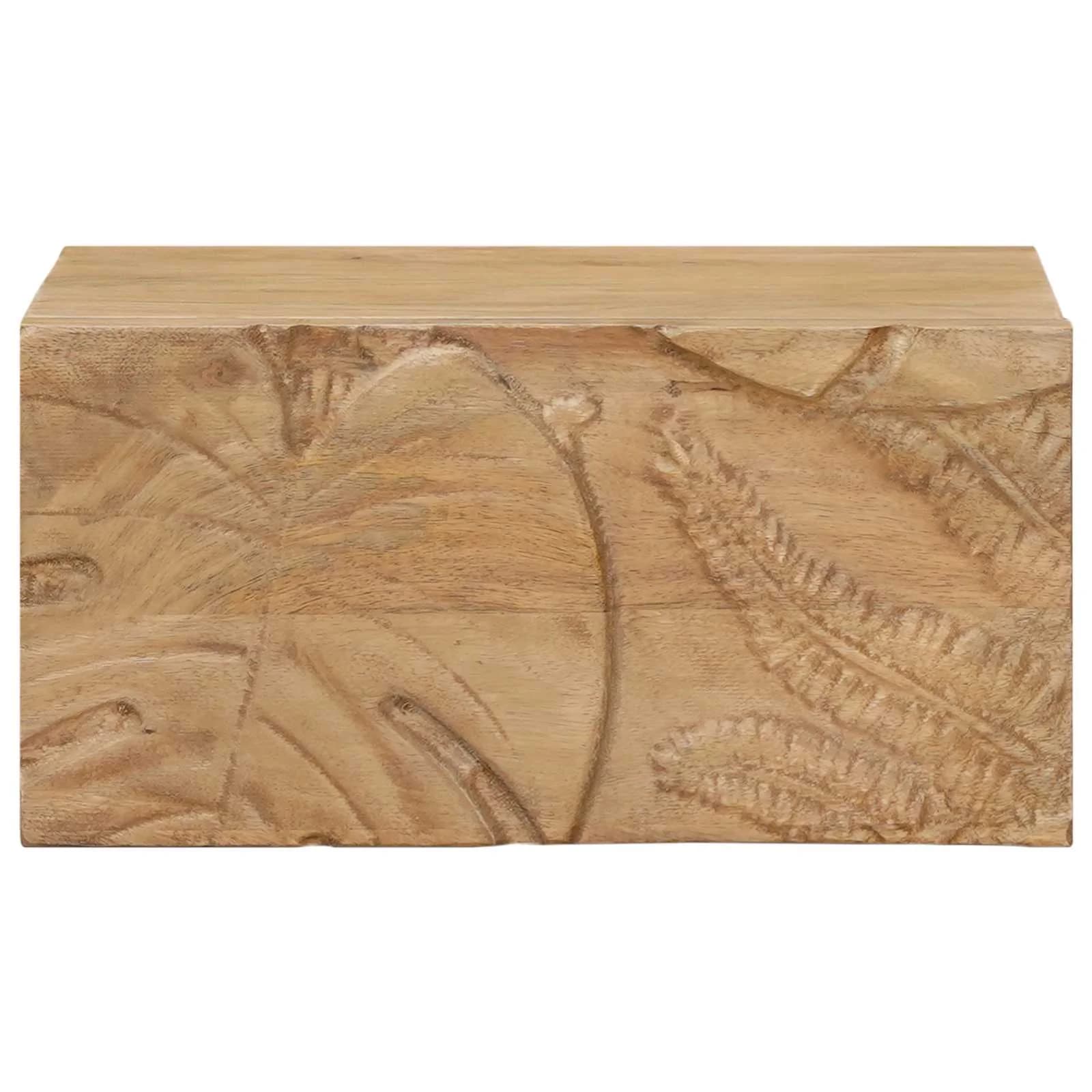 Ročno izdelana nočna omarica Teak rjava 40 x 30 x 20 cm - slika 5