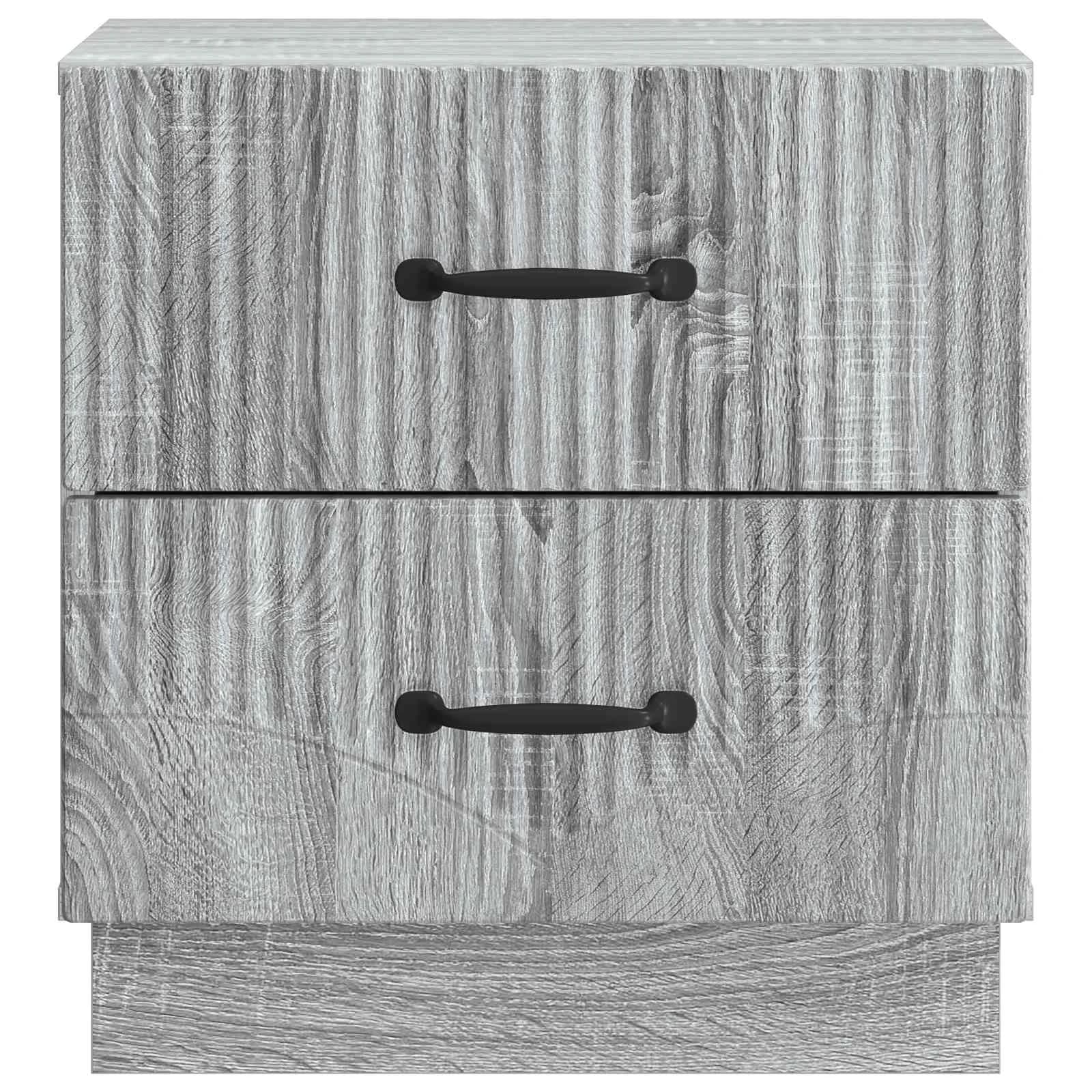 Nočna omarica 2 kos Siva Sonoma 43 x 34,5 x 44,5 cm - slika 7