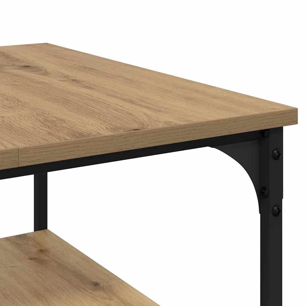 Klubska miza Umetni hrast 55 x 55 x 40 cm Inženirski les - slika 8