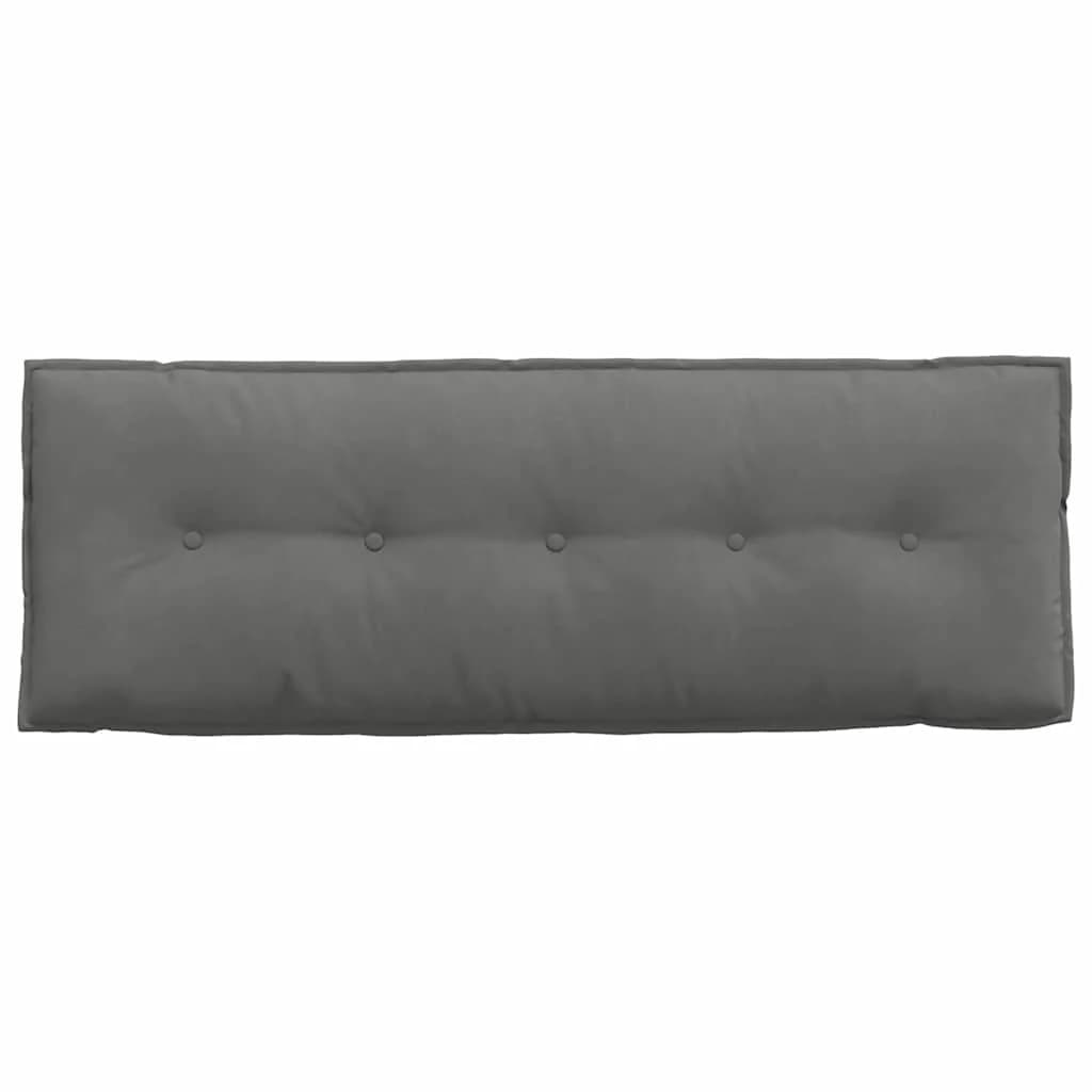 Poglavni vzglavnik Temno siva 140 x 50 cm Mikrofiber tkanina - slika 6