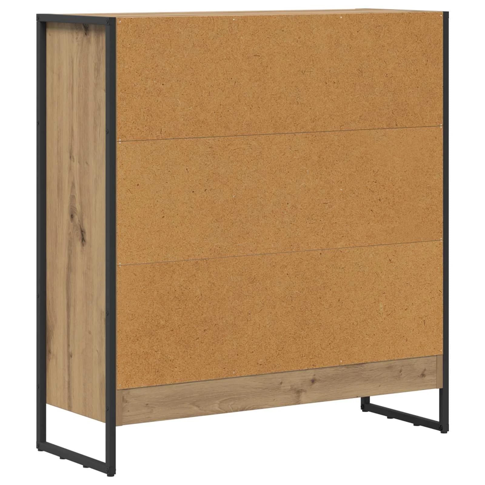 Knjigovni omar 80 x 30 x 86,5 cm Inženirski les Oreh - slika 7