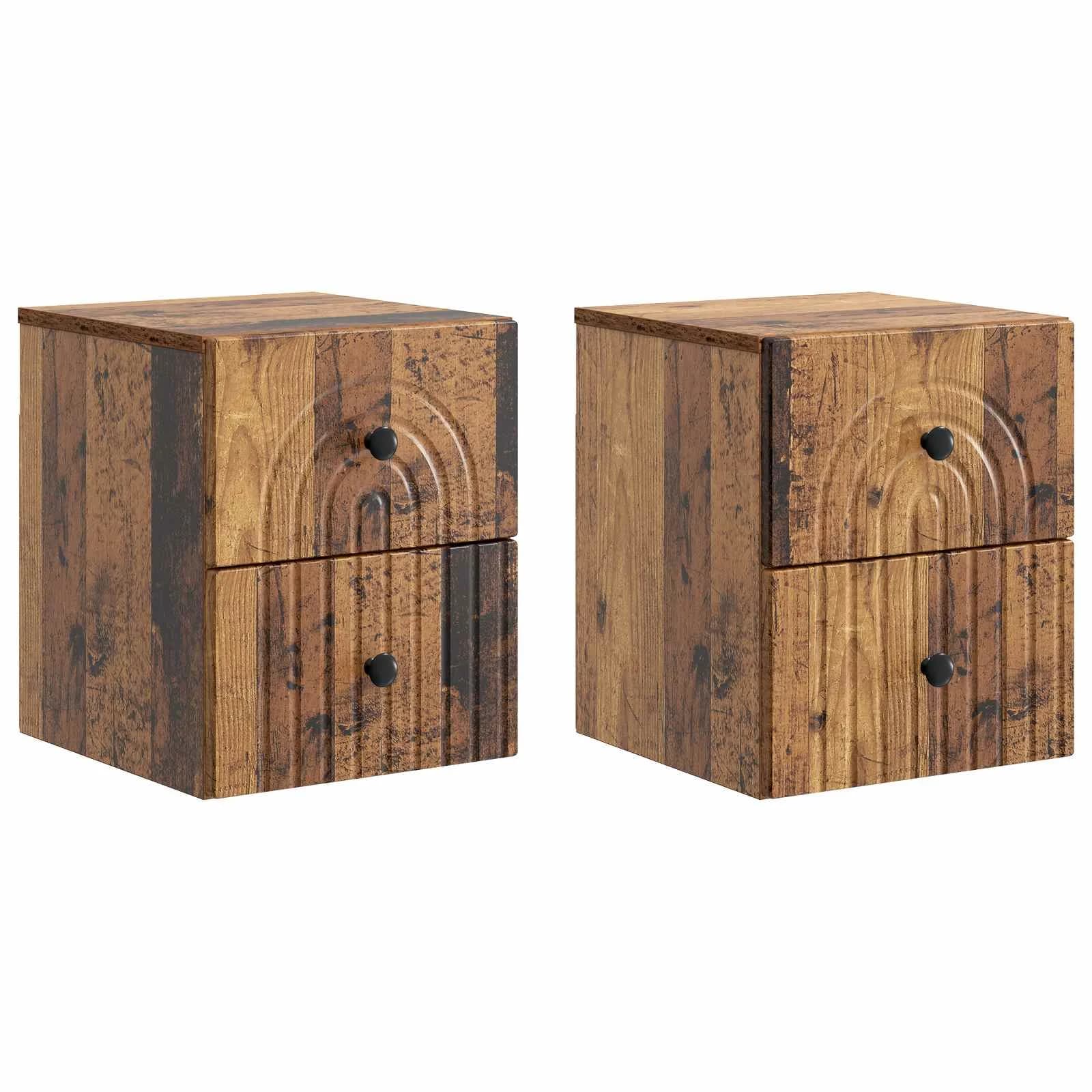 Stenski nočni omarici 2 kos Star les 33 x 34,5 x 40 cm - slika 2