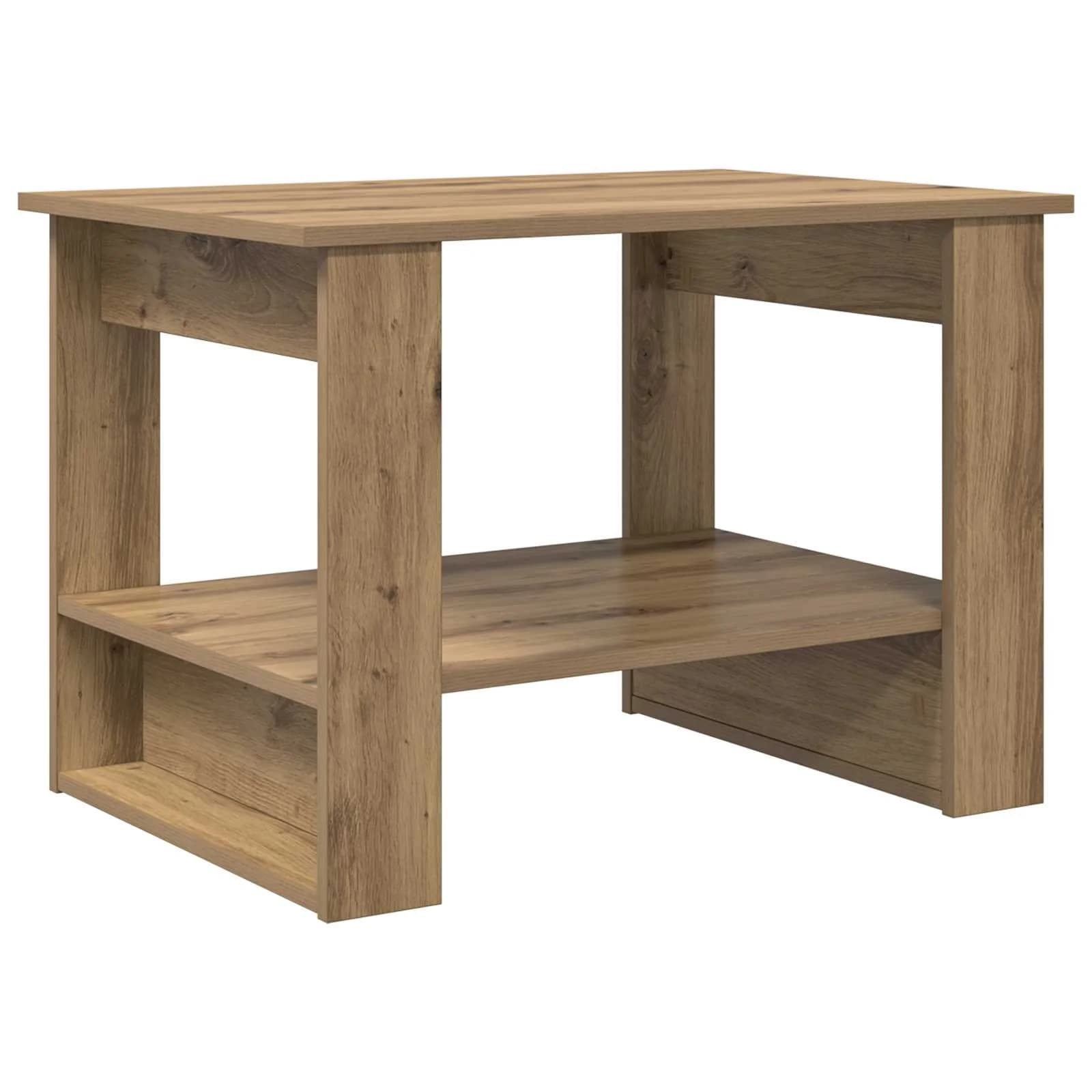 Klubska miza Umetni hrast 72 x 50 x 50 cm Inženirski les - slika 7