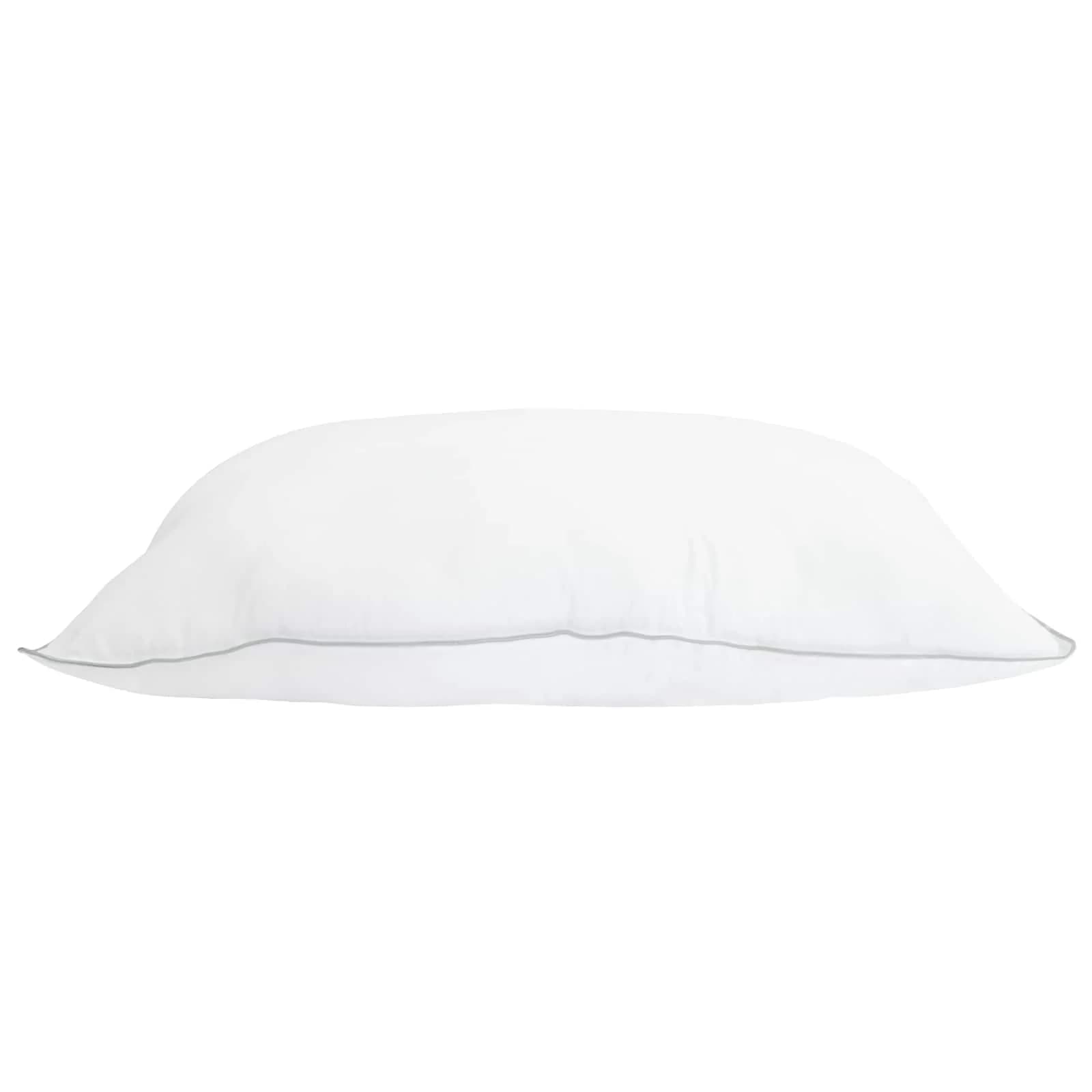 Vzglavnik 2 kos 40 x 60 cm Bambusova vlakna Bela - slika 3