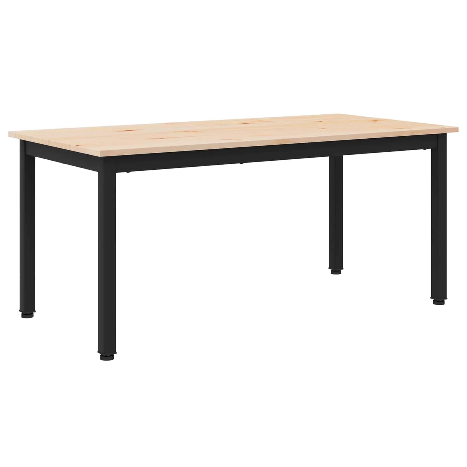 Klubska miza Naravna 100 x 50 x 45 cm Masivno borovo les - slika 7